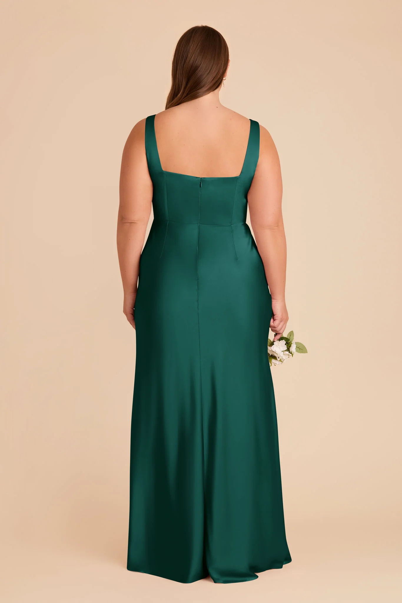 Matte Satin Emerald Dress - XNAUWBI