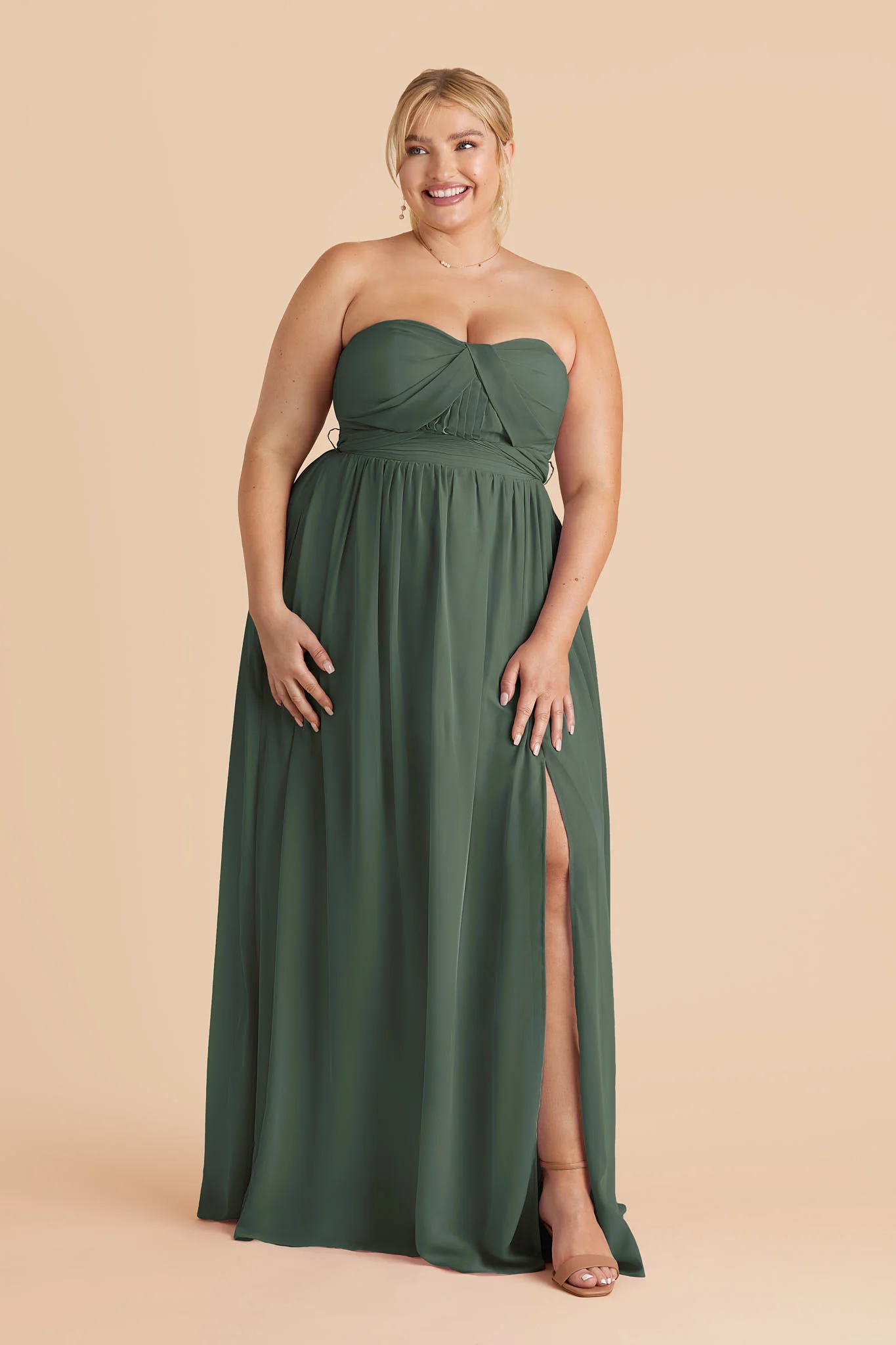 Chiffon Eucalyptus Dress - XNAUWBI