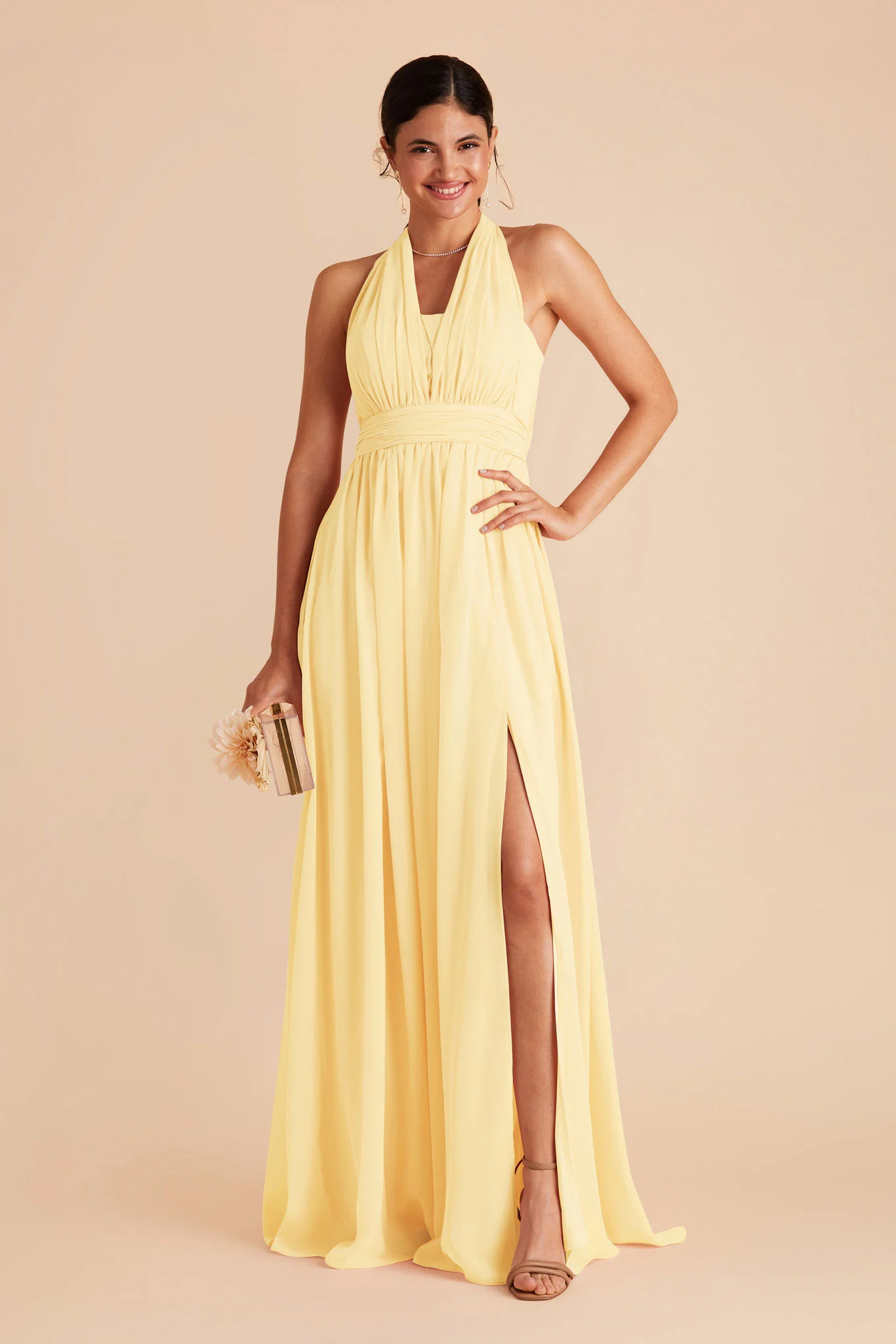 Chiffon Lemon Sorbet Dress - XNAUWBI