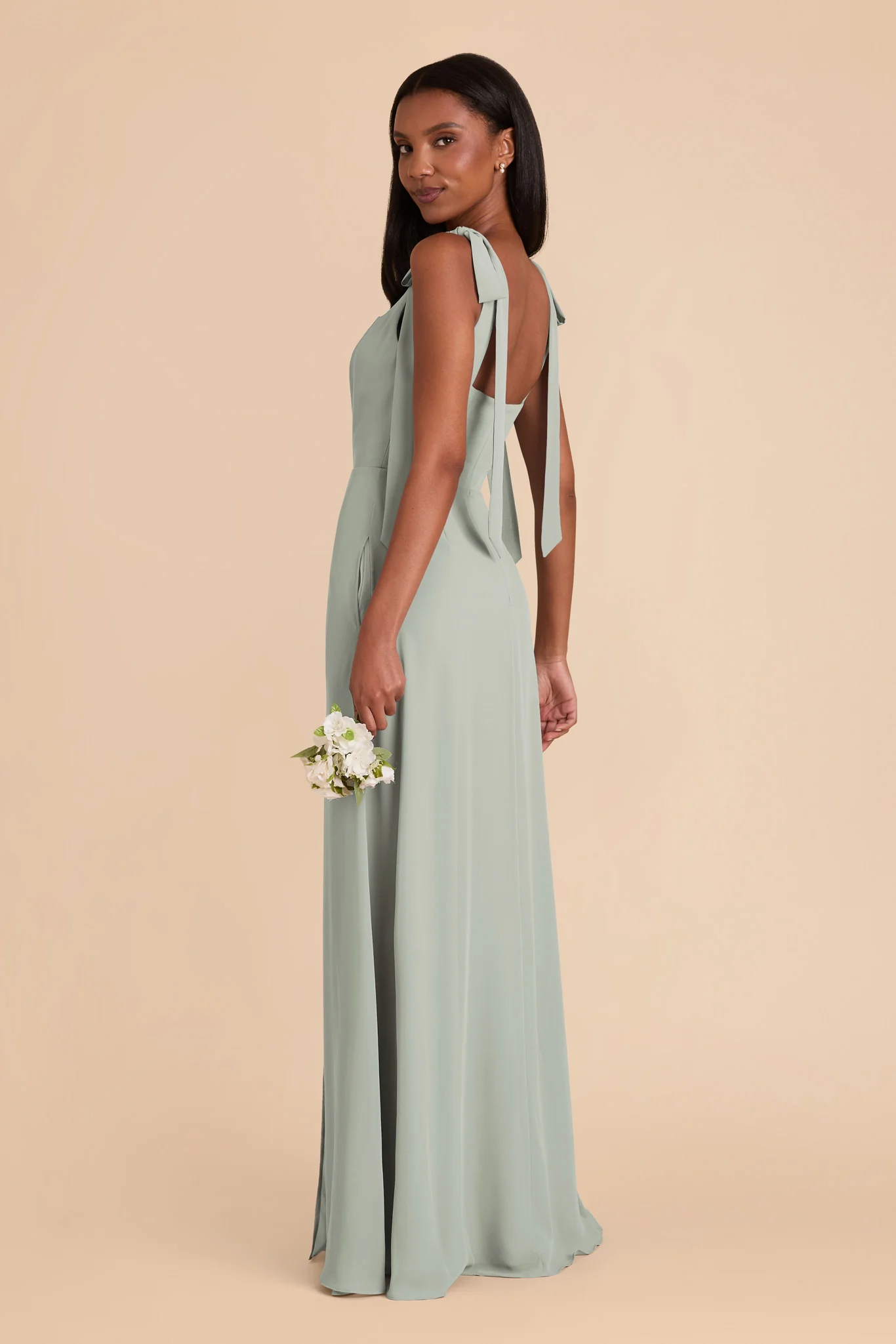 Chiffon Sage Dress - XNAUWBI