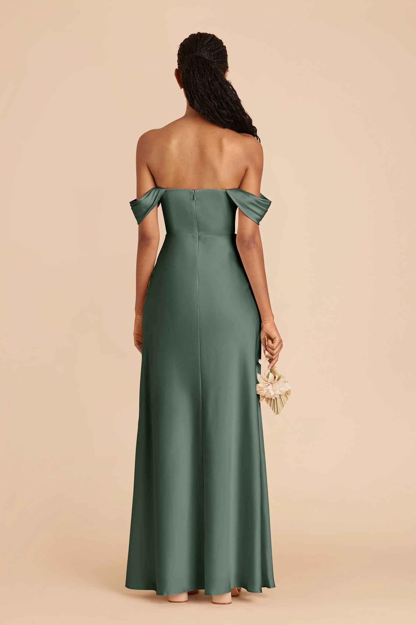 Matte Satin Eucalyptus Dress - XNAUWBI