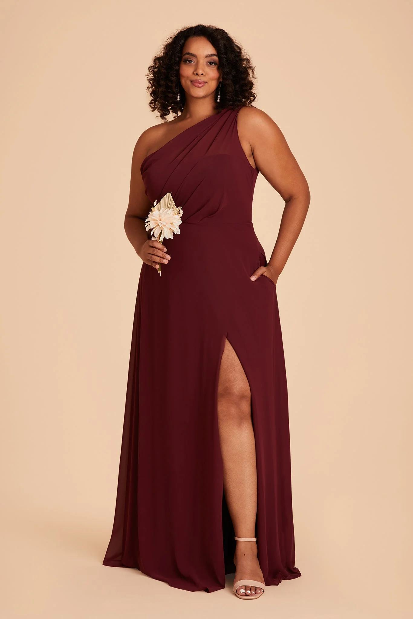 Chiffon Cabernet Dress - XNAUWBI