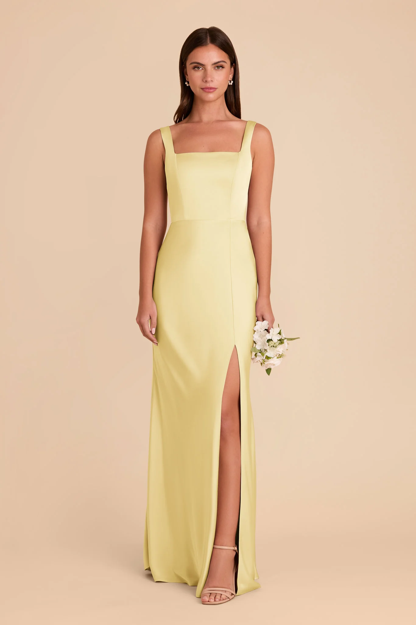 Matte Satin Lemon Sorbet Dress - XNAUWBI