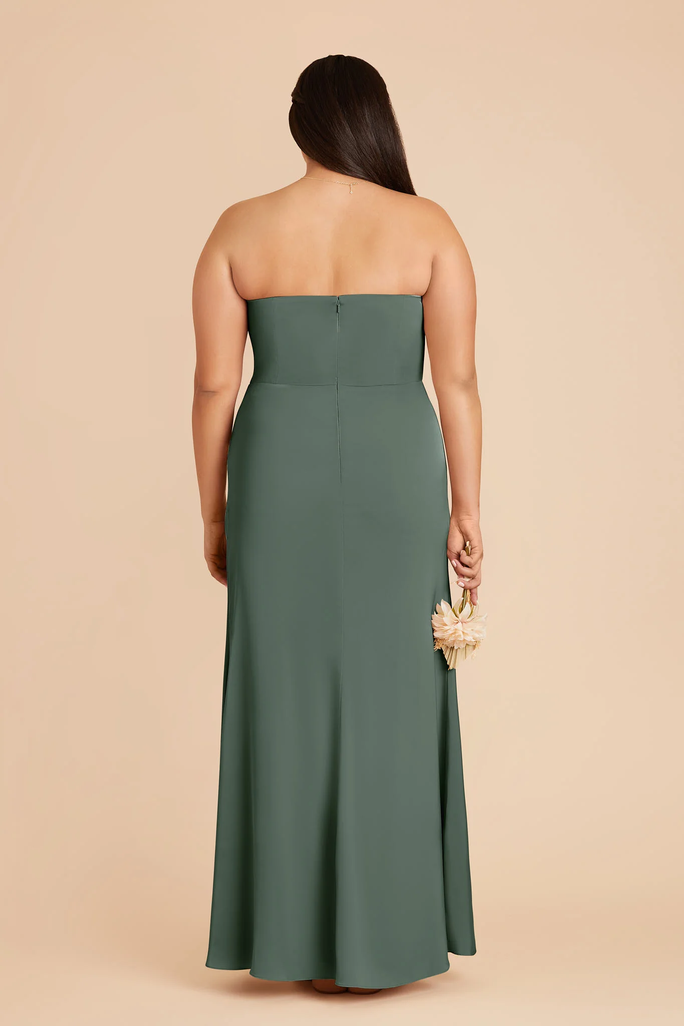 Matte Satin Eucalyptus Dress - XNAUWBI