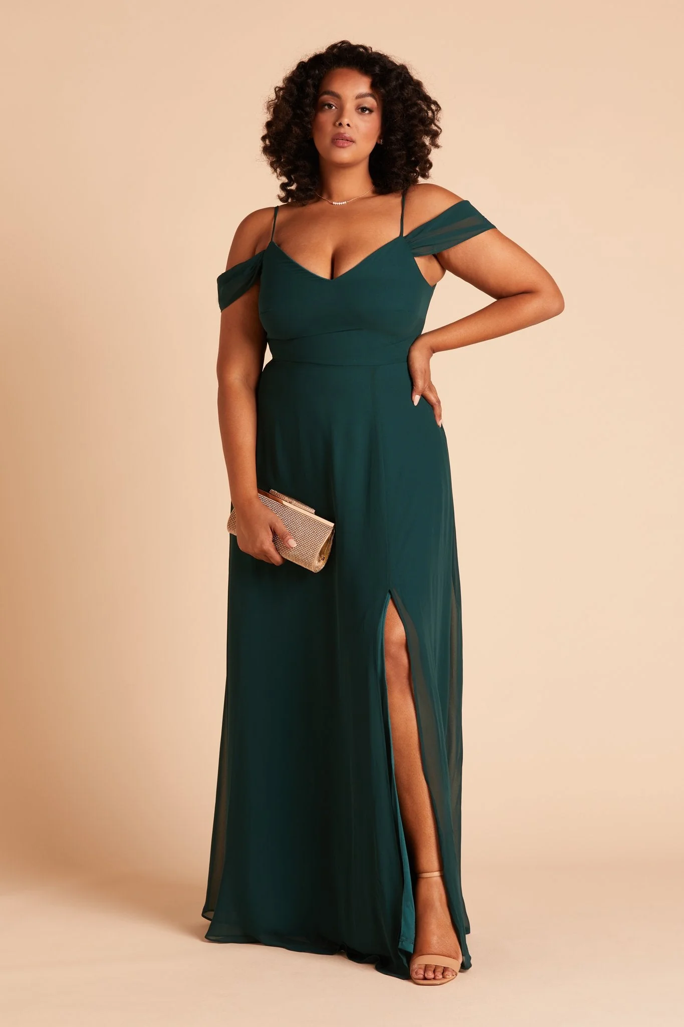 Chiffon Emerald Dress - XNAUWBI