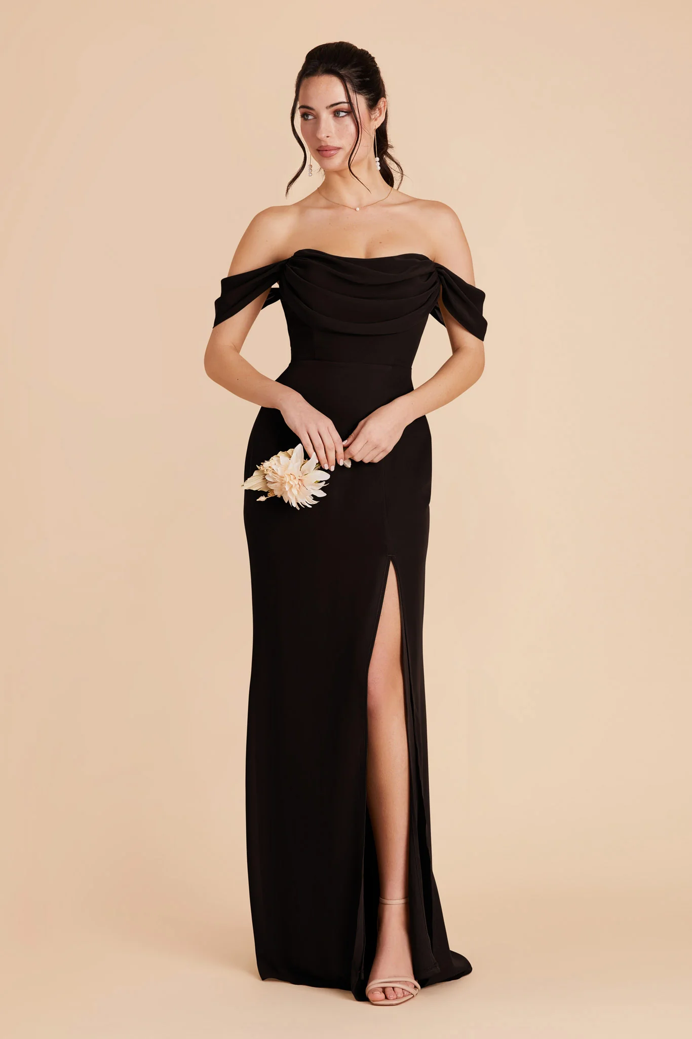 Chiffon Black Dress - XNAUWBI