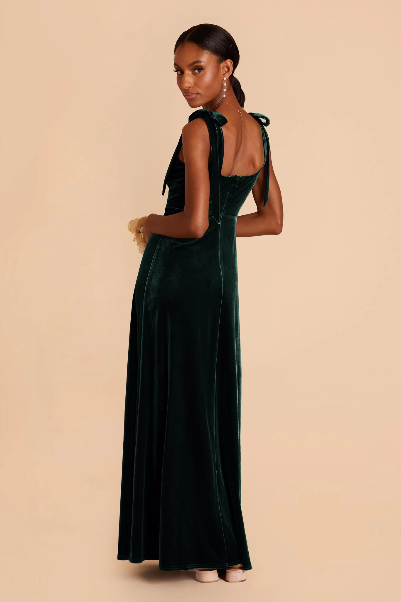 Velvet Emerald Dress - XNAUWBI