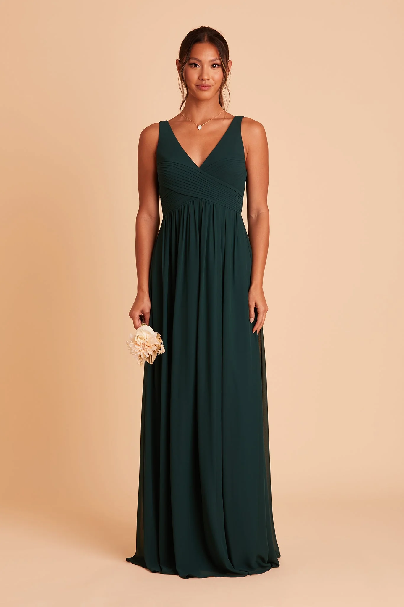 Chiffon Emerald Dress - XNAUWBI