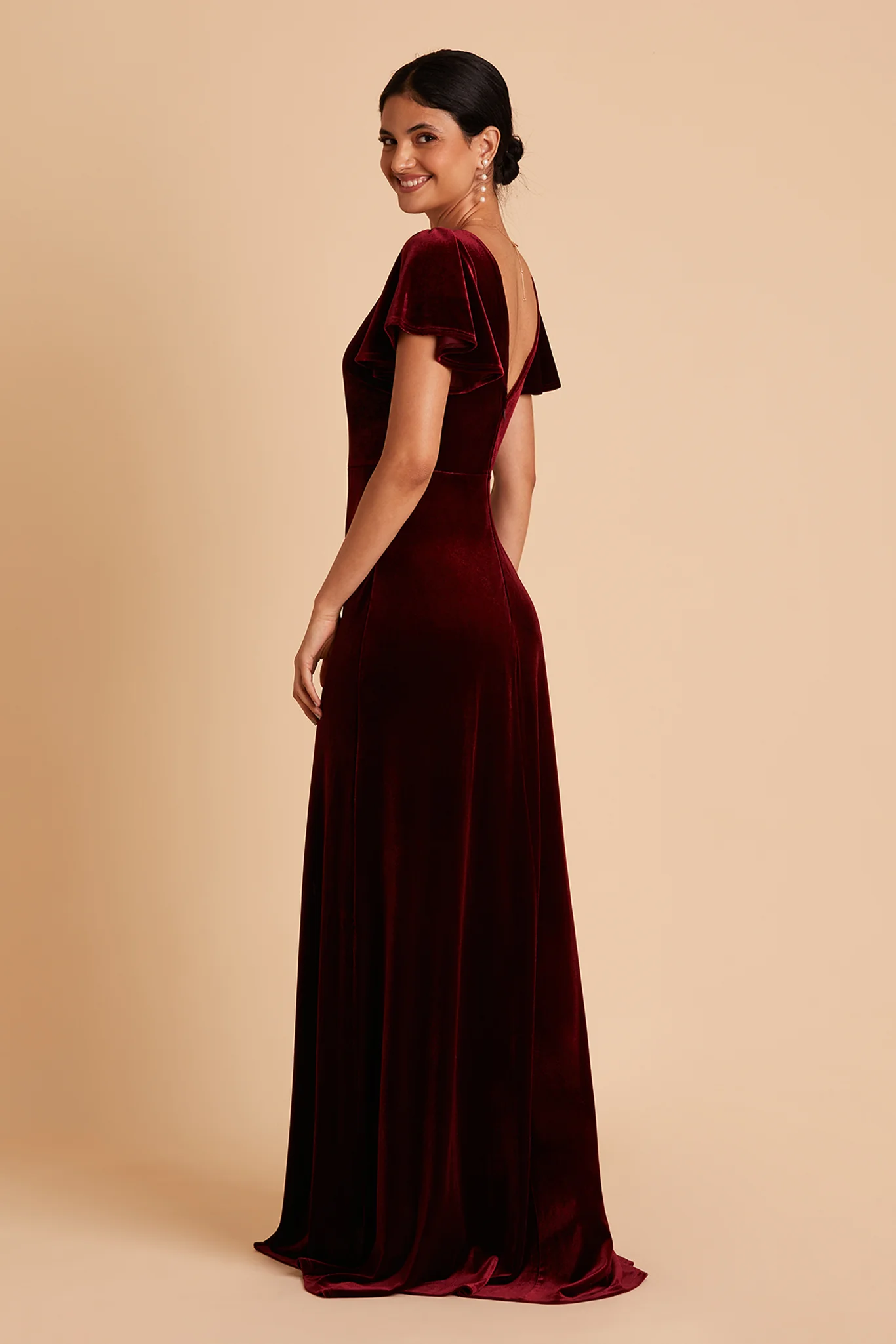 Velvet Cabernet Dress - XNAUWBI