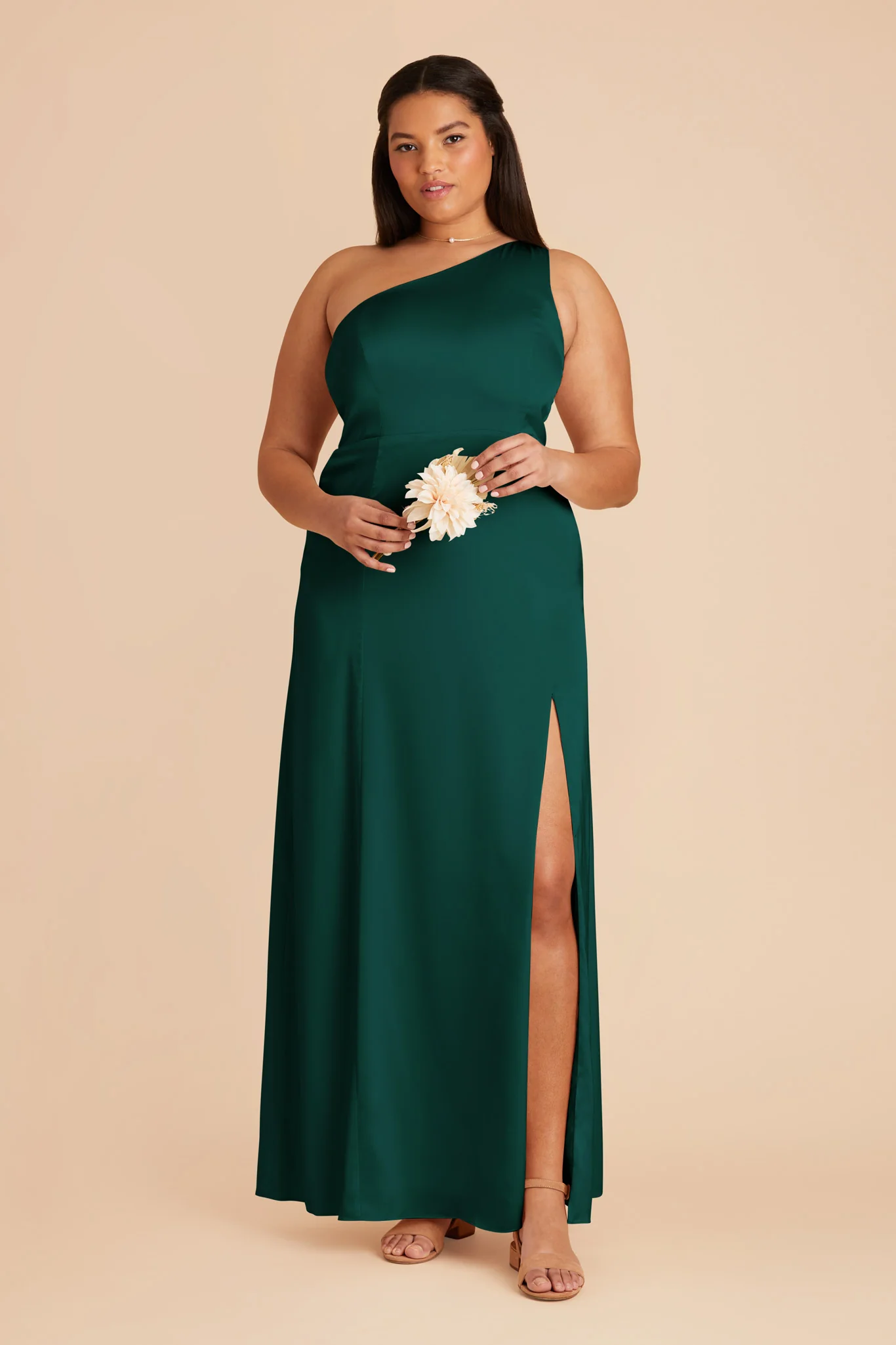 Matte Satin Emerald Dress - XNAUWBI