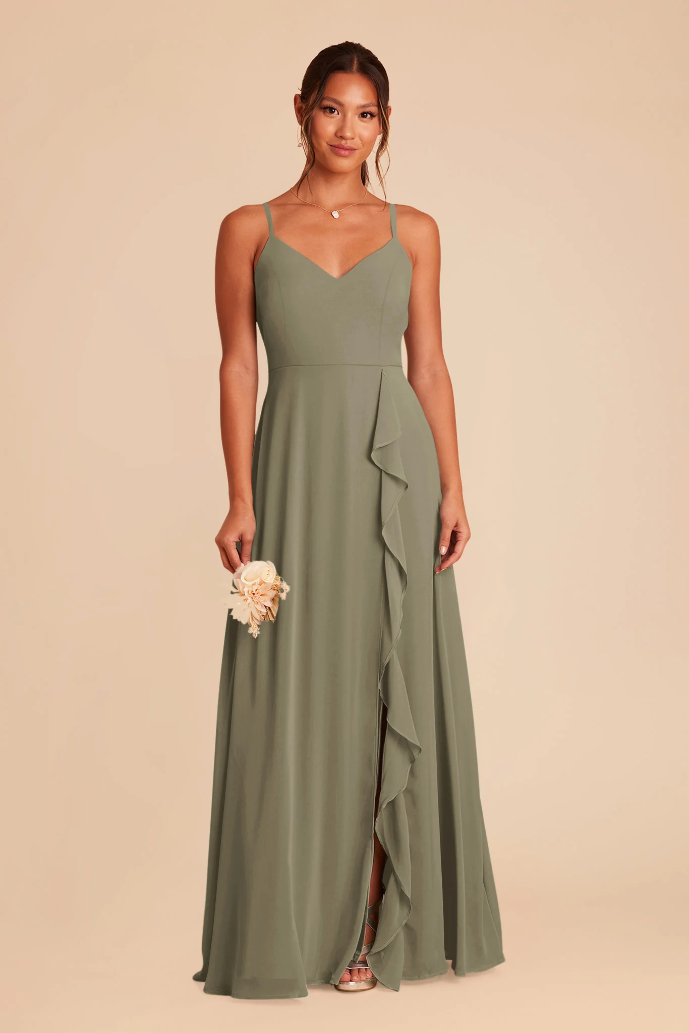 Chiffon Thyme Dress - XNAUWBI