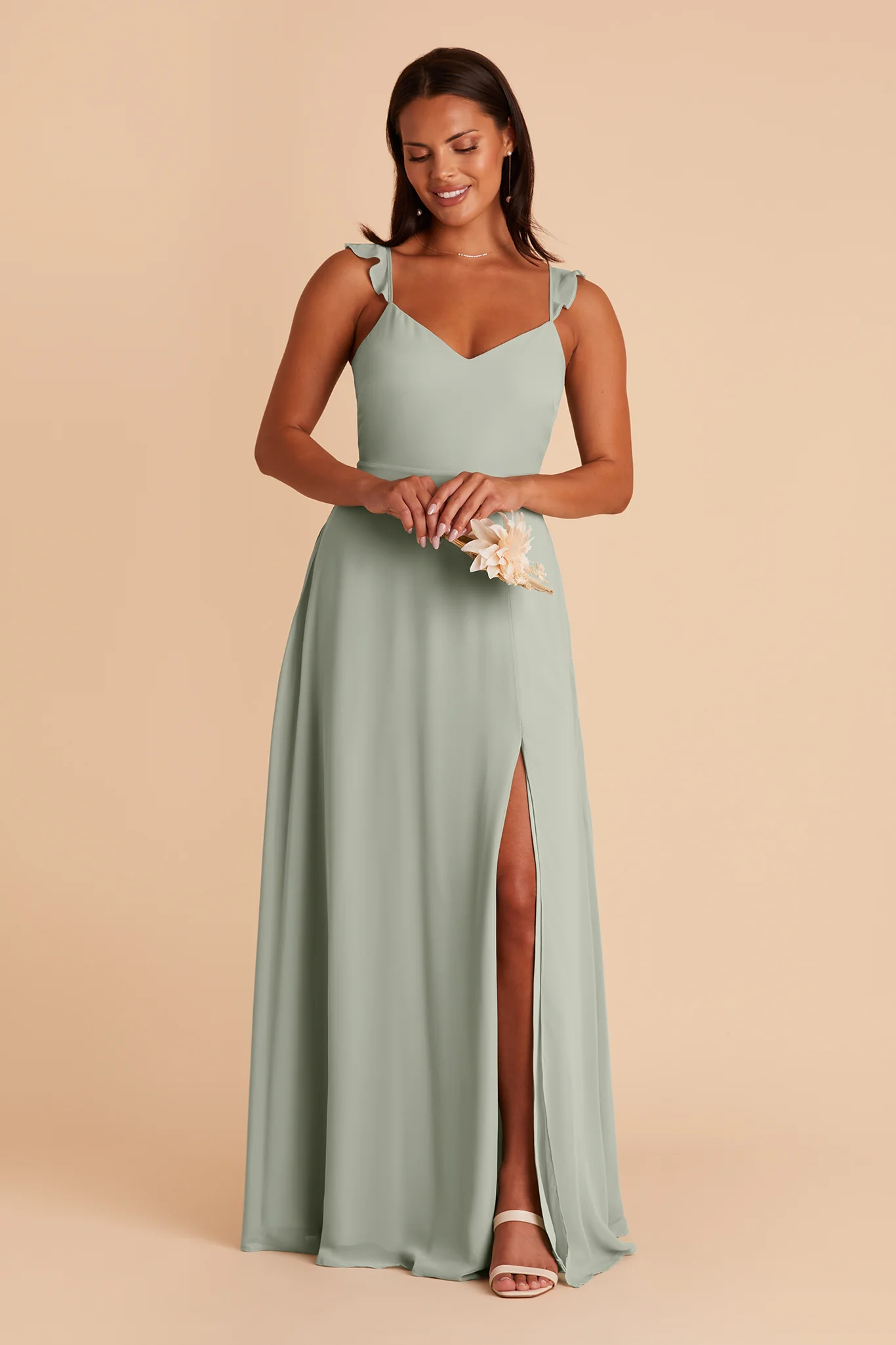 Chiffon Sage Dress - XNAUWBI