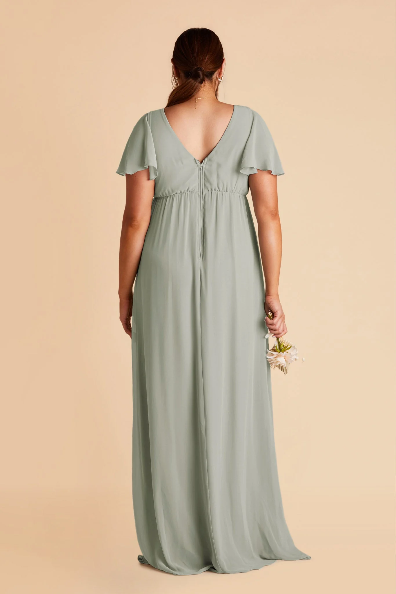 Chiffon Sage Dress - XNAUWBI