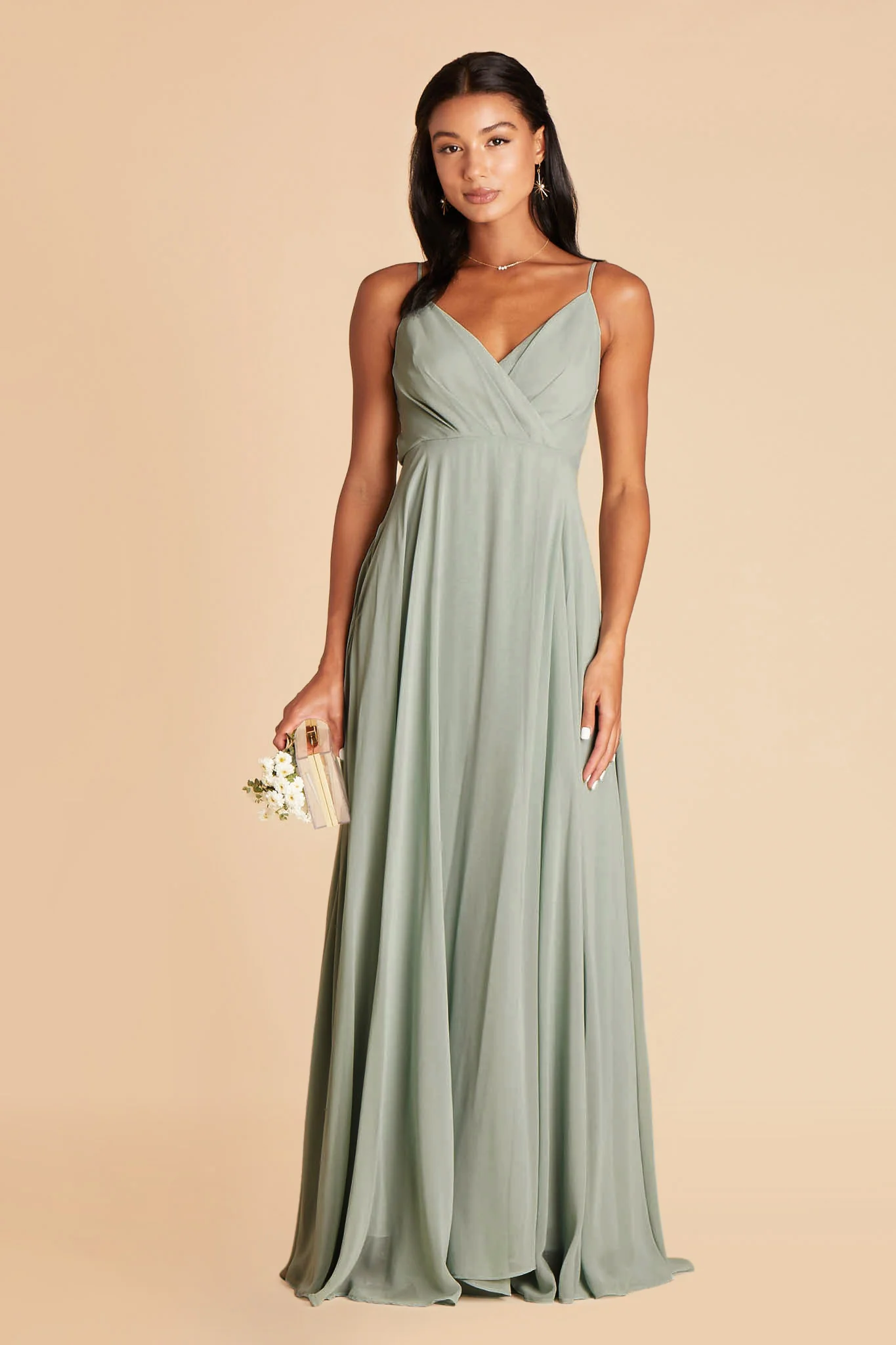 Chiffon Sage Dress - XNAUWBI