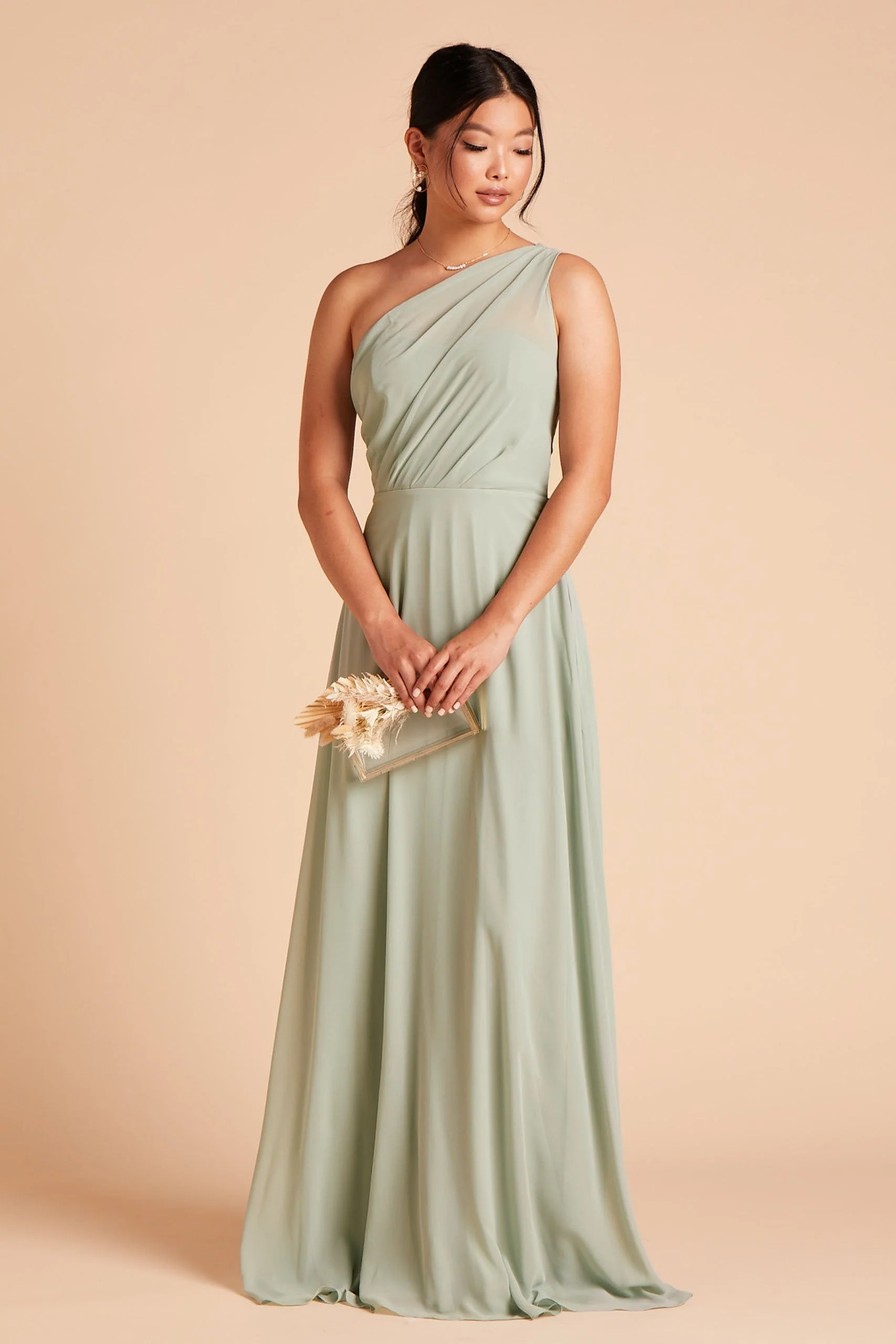 Chiffon Sage Dress - XNAUWBI