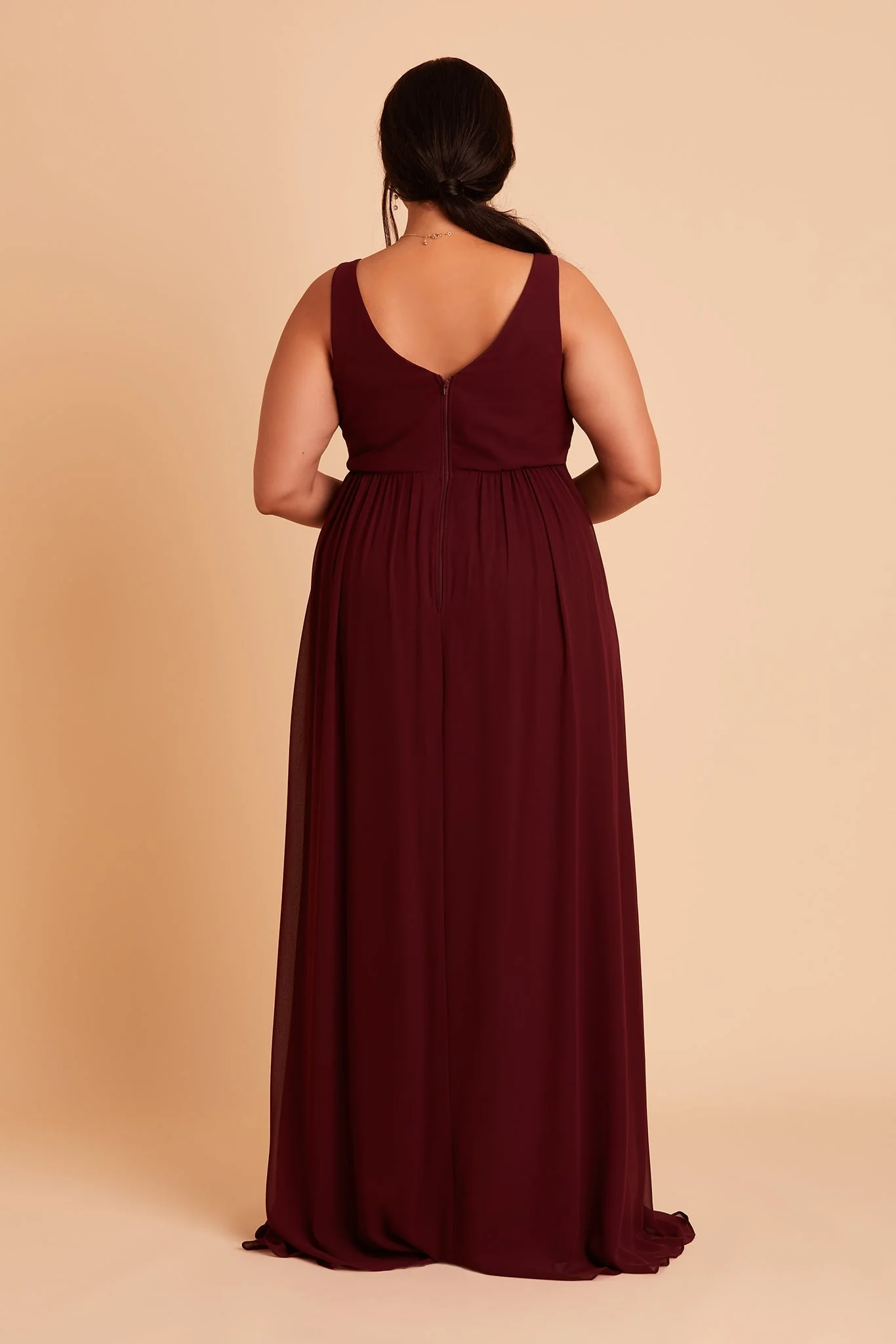 Chiffon Cabernet Dress - XNAUWBI
