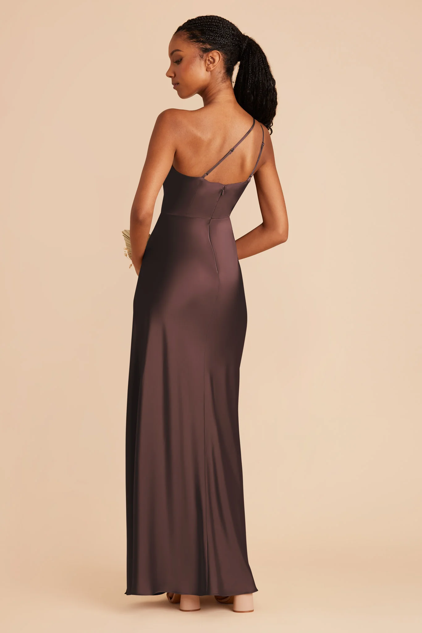 Matte Satin Espresso Dress - XNAUWBI