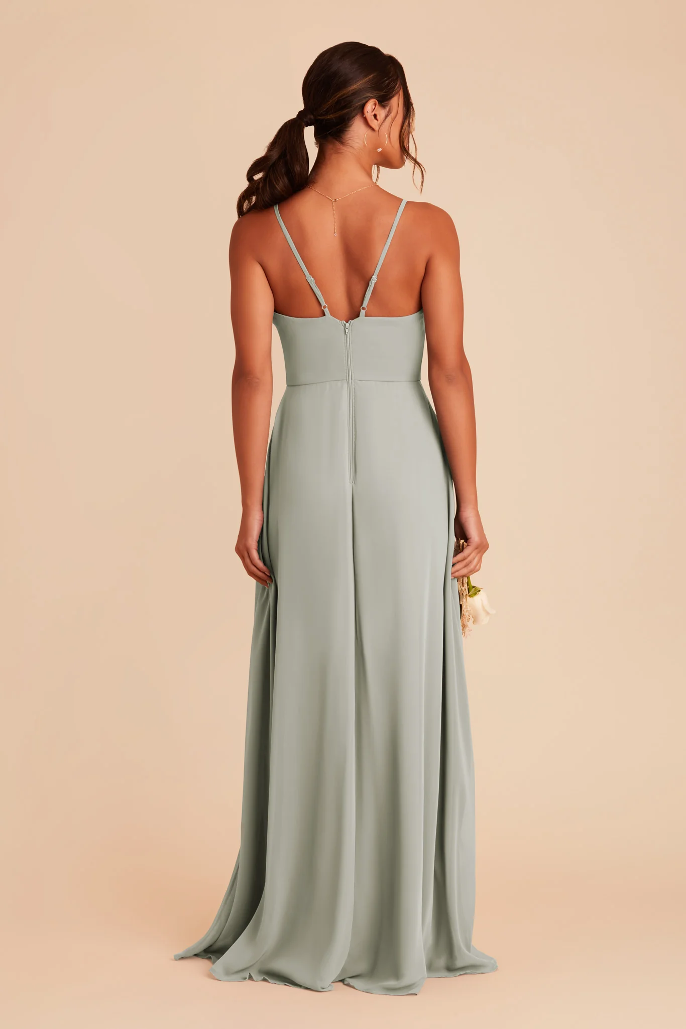 Chiffon Sage Dress - XNAUWBI