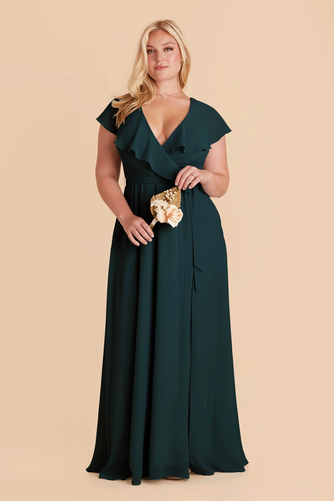 Chiffon Emerald Dress - XNAUWBI