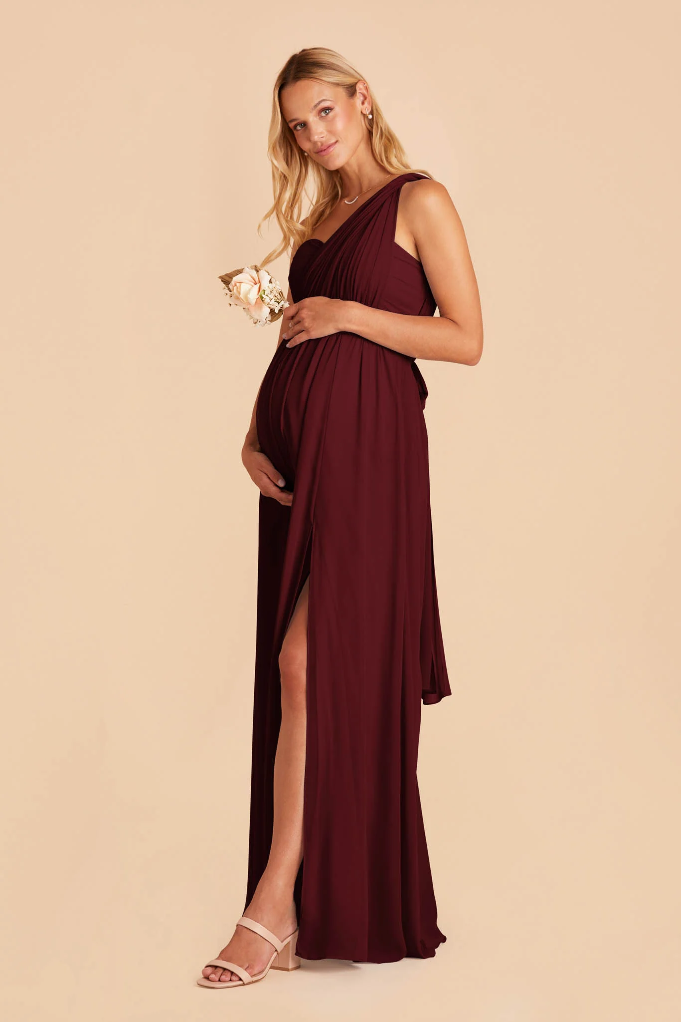 Chiffon Cabernet Dress - XNAUWBI