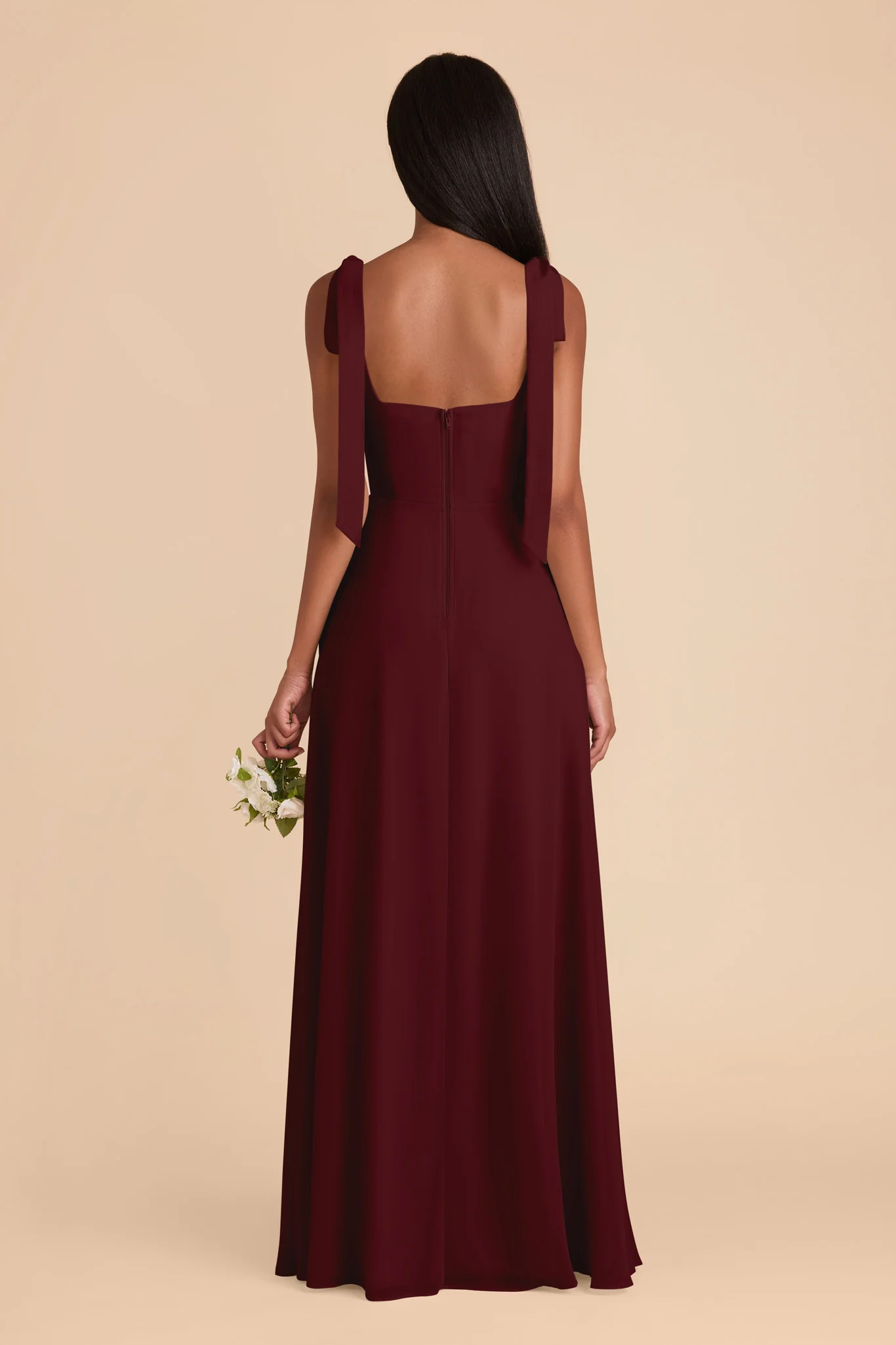 Chiffon Cabernet Dress - XNAUWBI