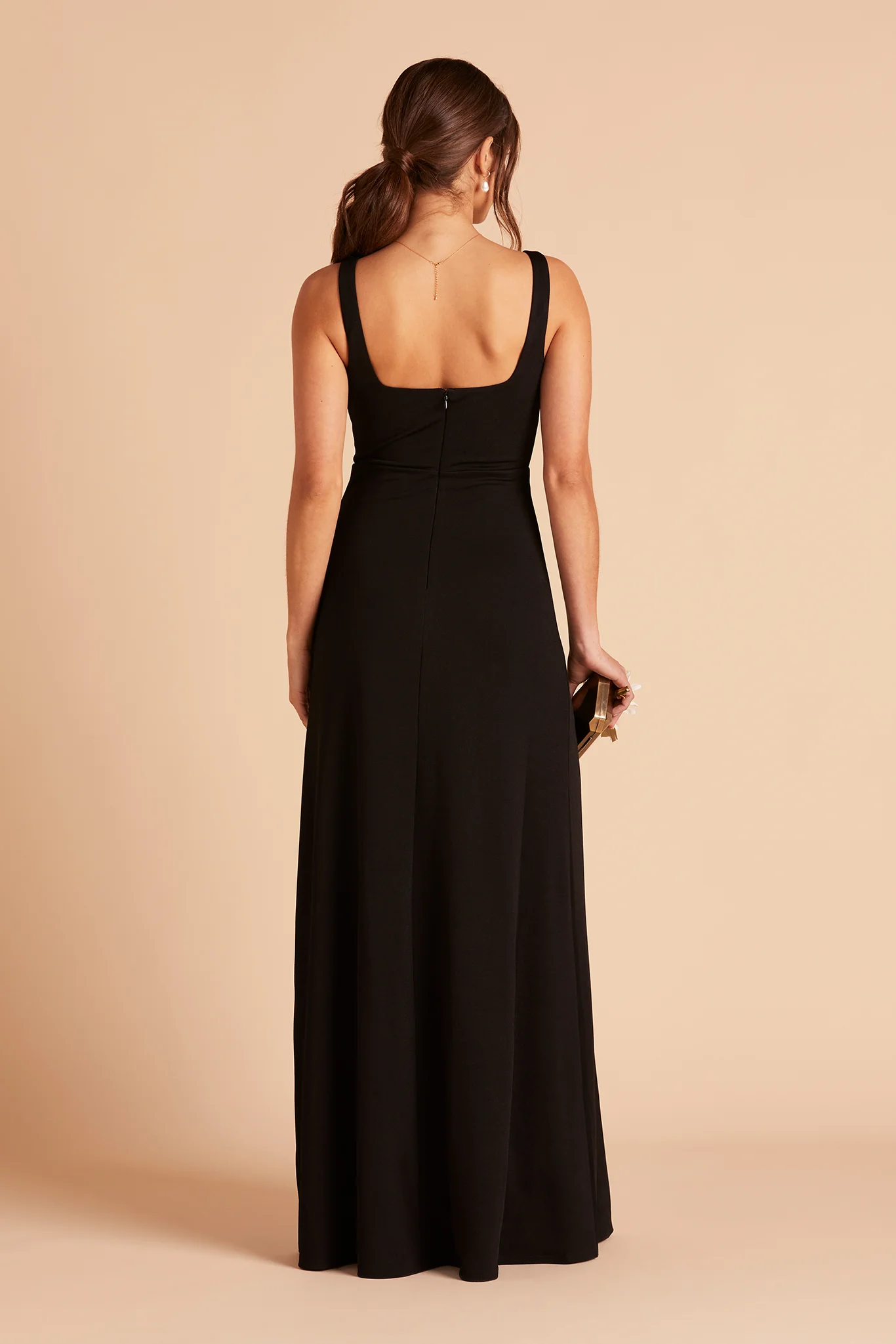 Crepe Black Dress - XNAUWBI