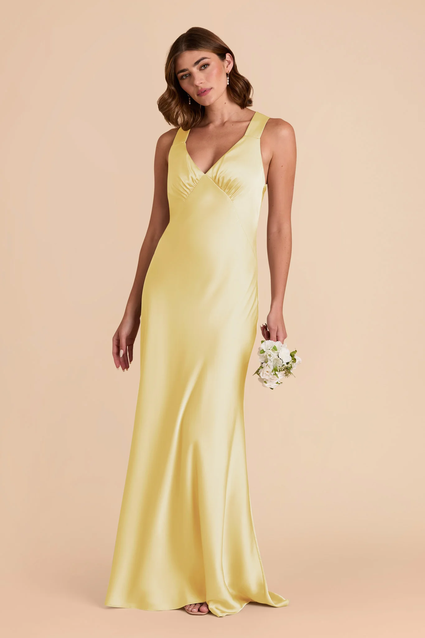 Matte Satin Lemon Sorbet Dress - XNAUWBI
