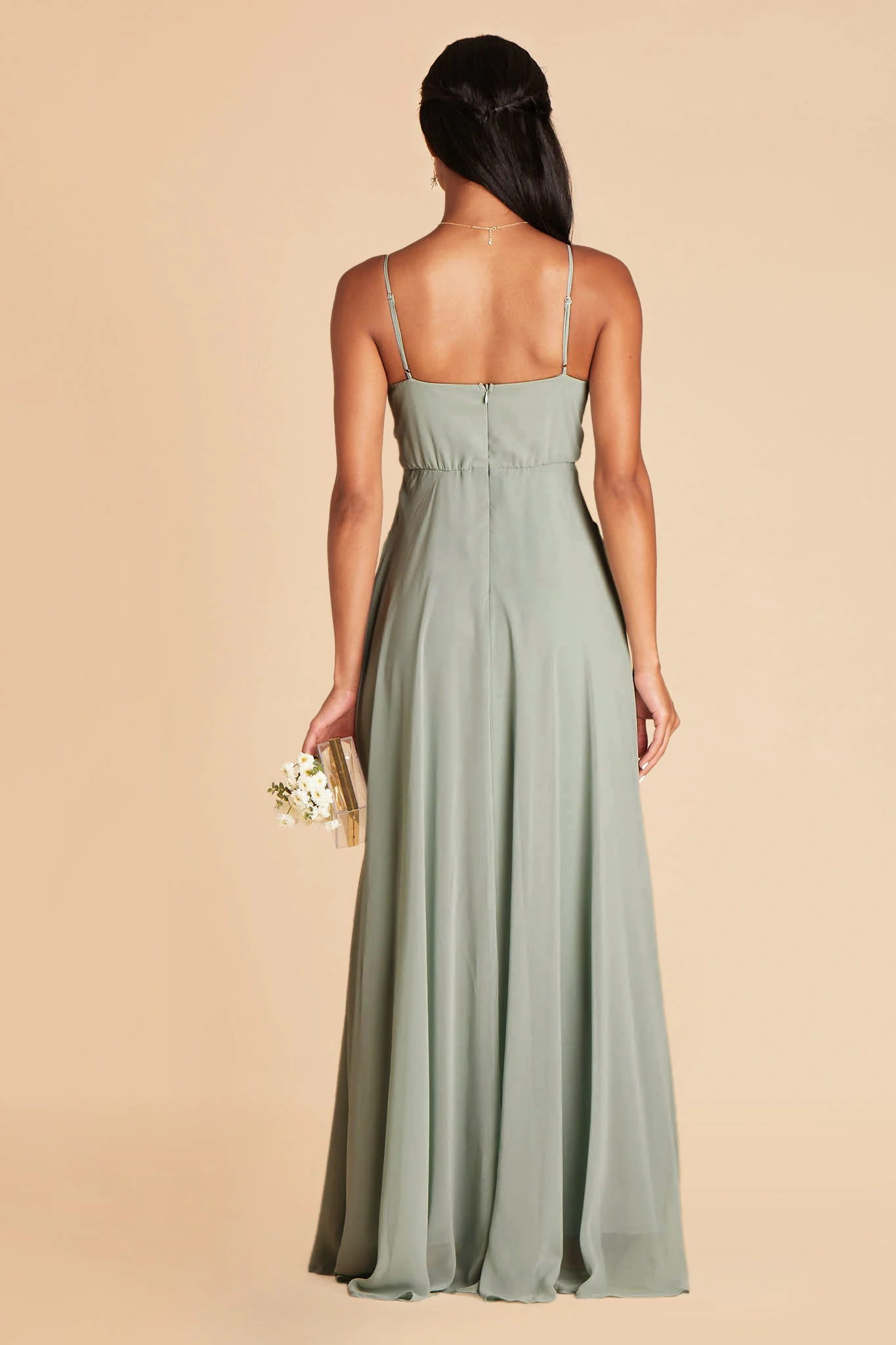 Chiffon Sage Dress - XNAUWBI