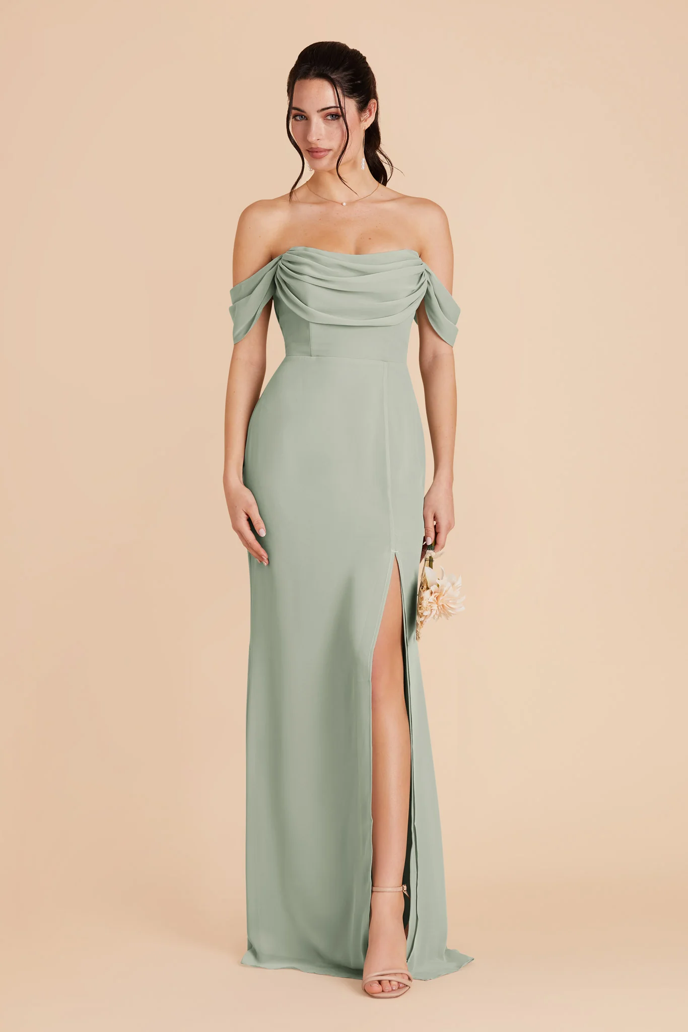 Chiffon Sage Dress - XNAUWBI