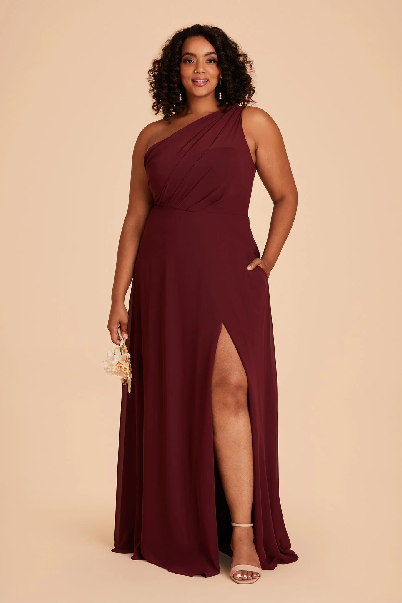 Chiffon Cabernet Dress - XNAUWBI