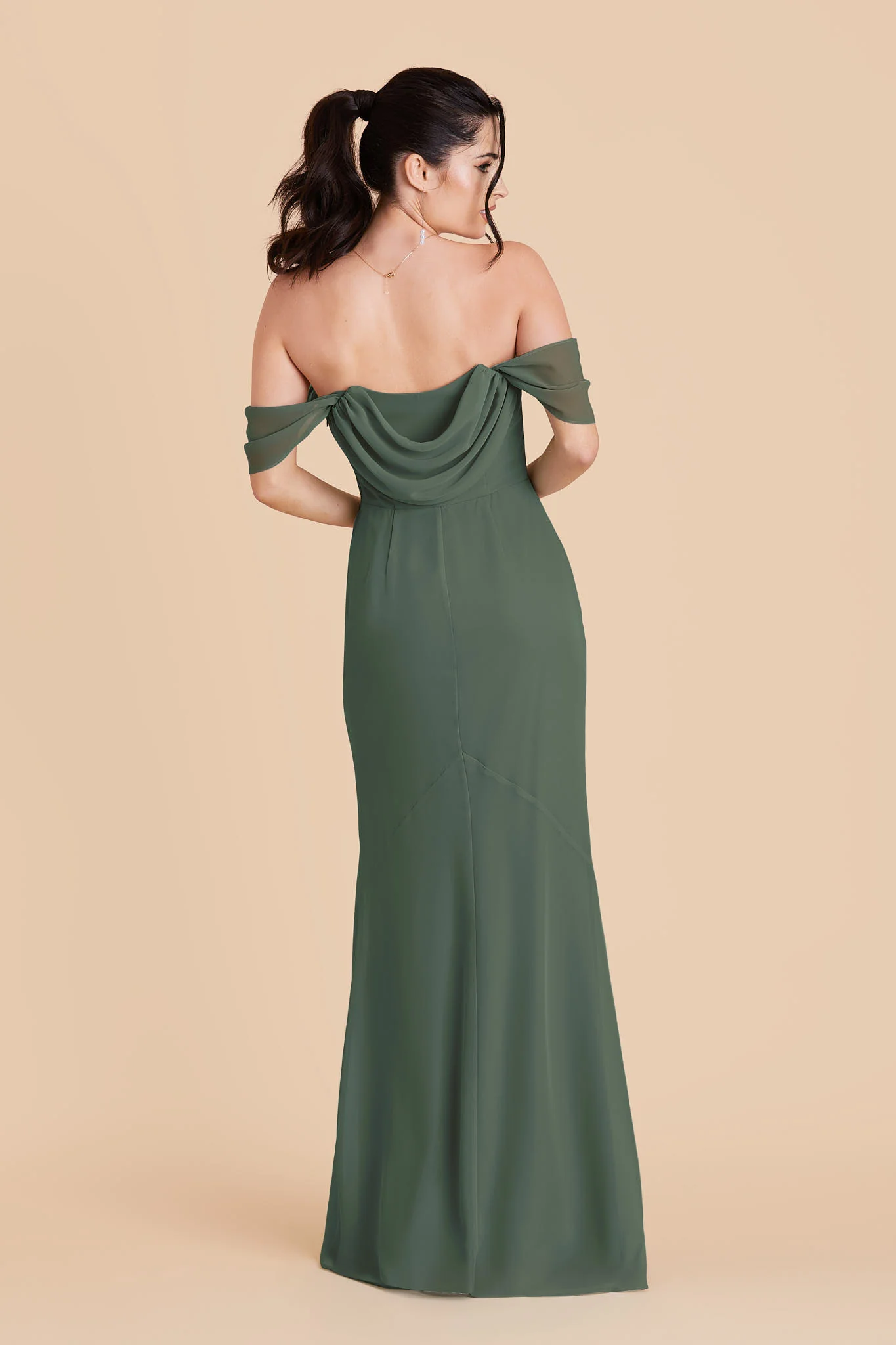 Chiffon Eucalyptus Dress - XNAUWBI