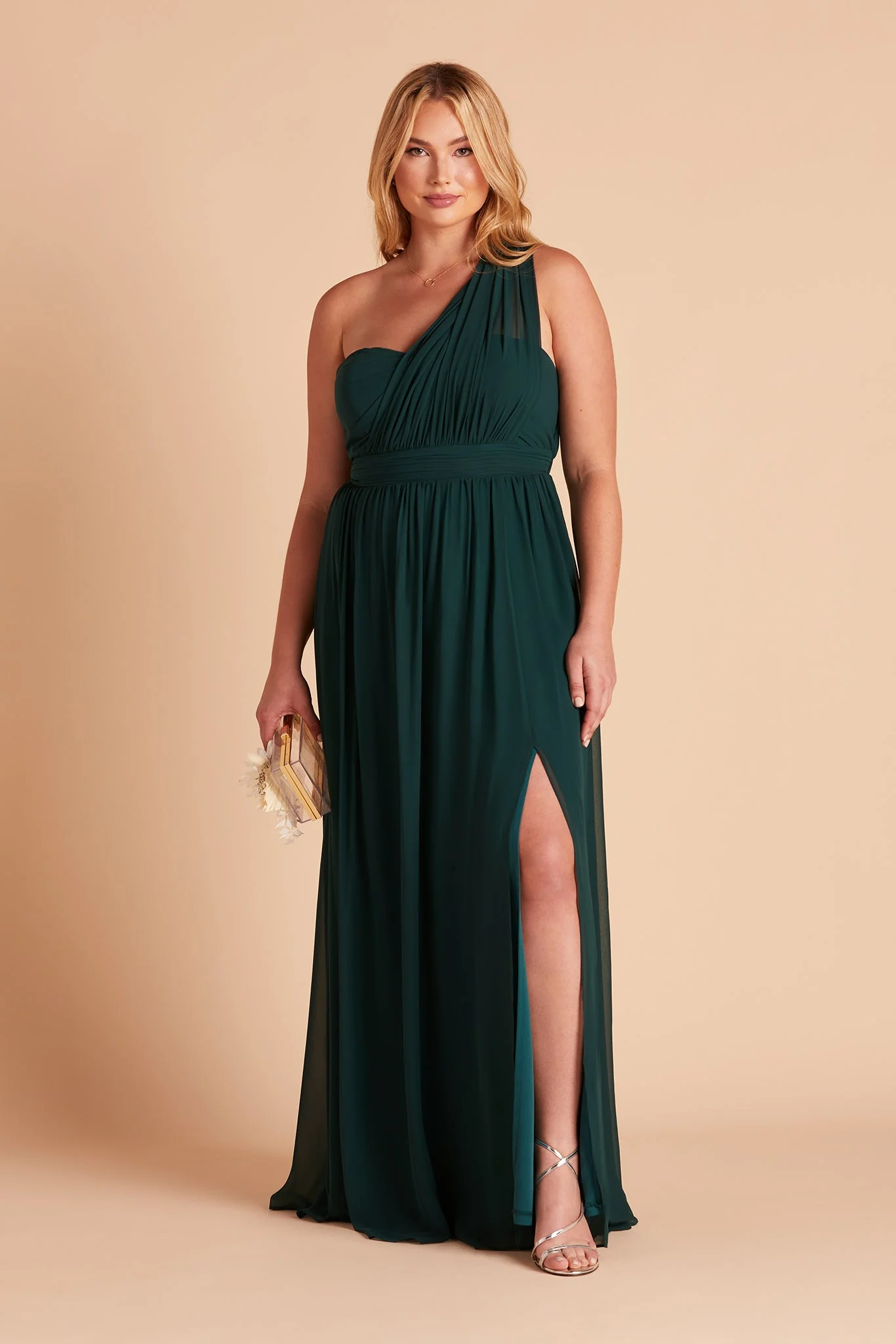 Chiffon Emerald Dress - XNAUWBI