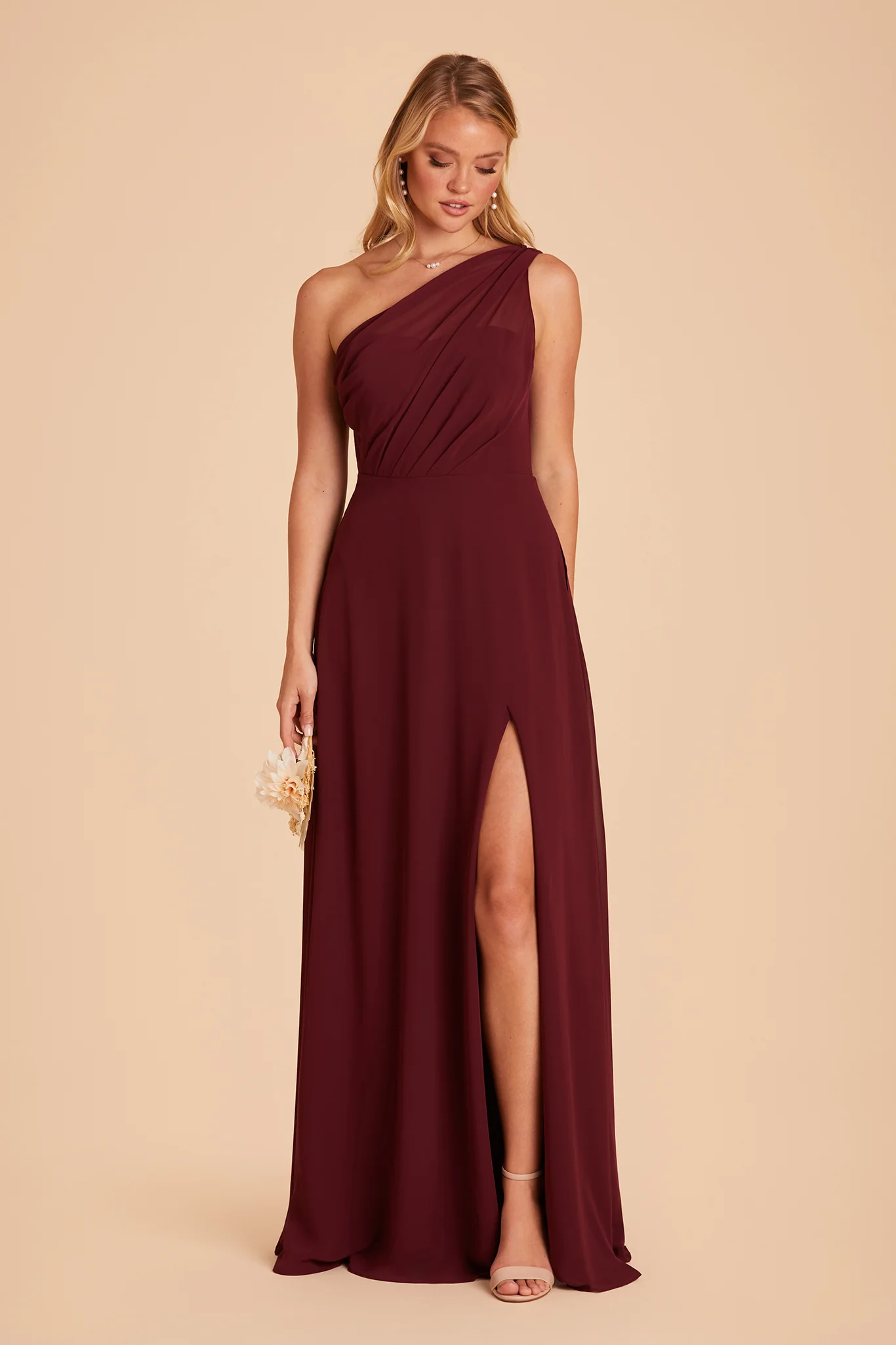 Chiffon Cabernet Dress - XNAUWBI