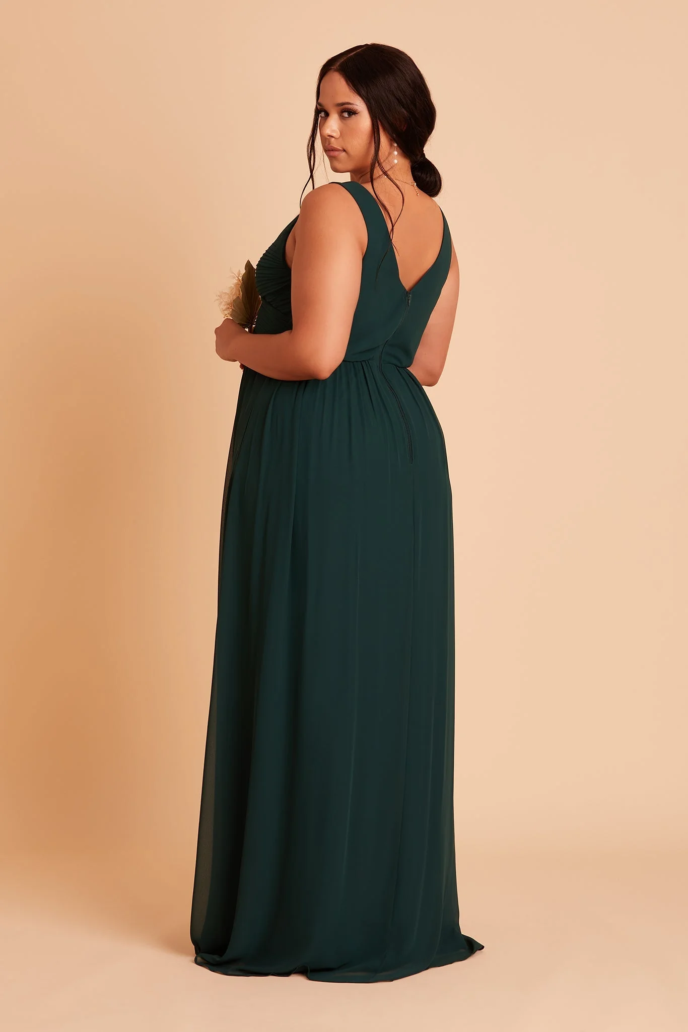 Chiffon Emerald Dress - XNAUWBI