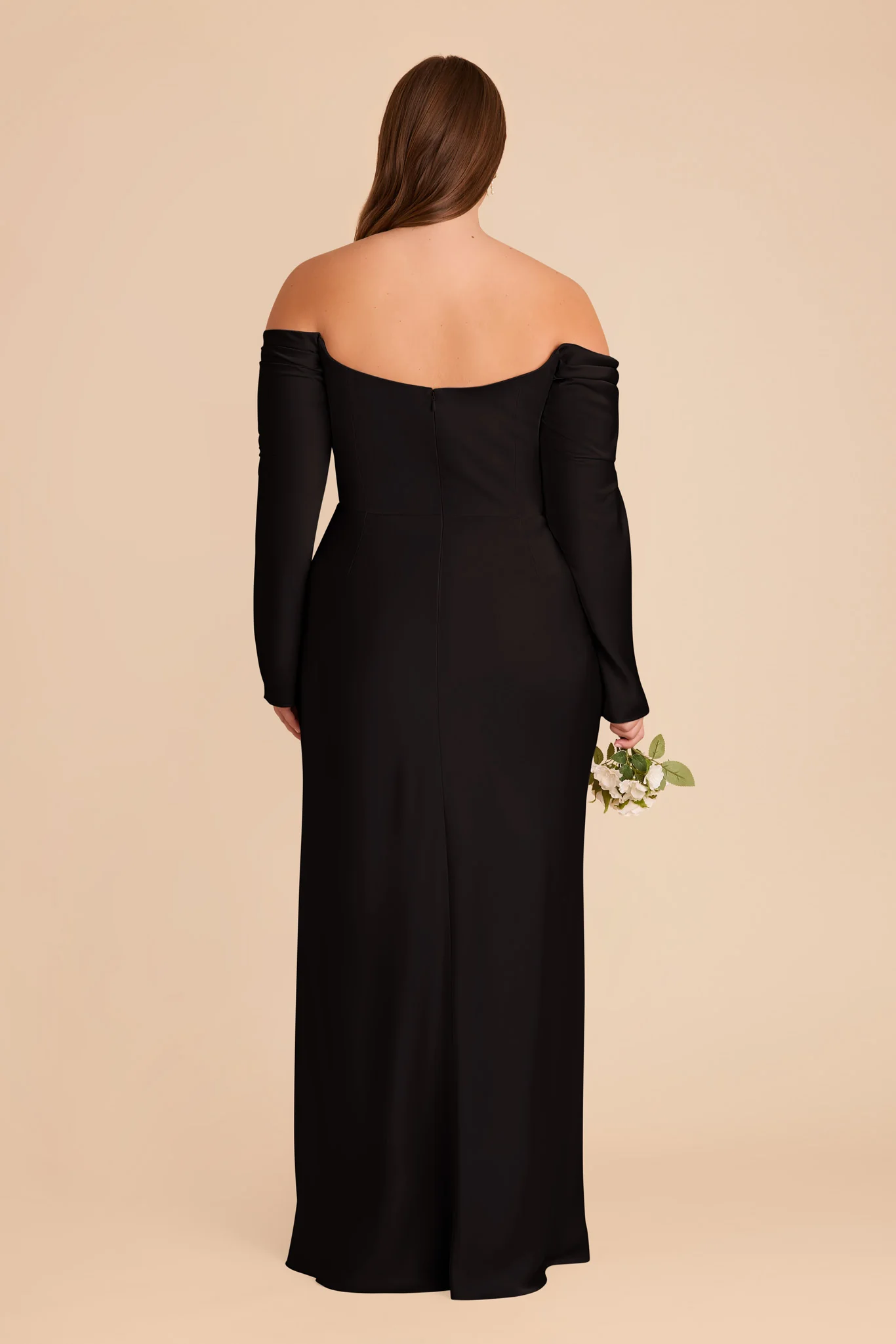 Matte Satin Black Dress - XNAUWBI