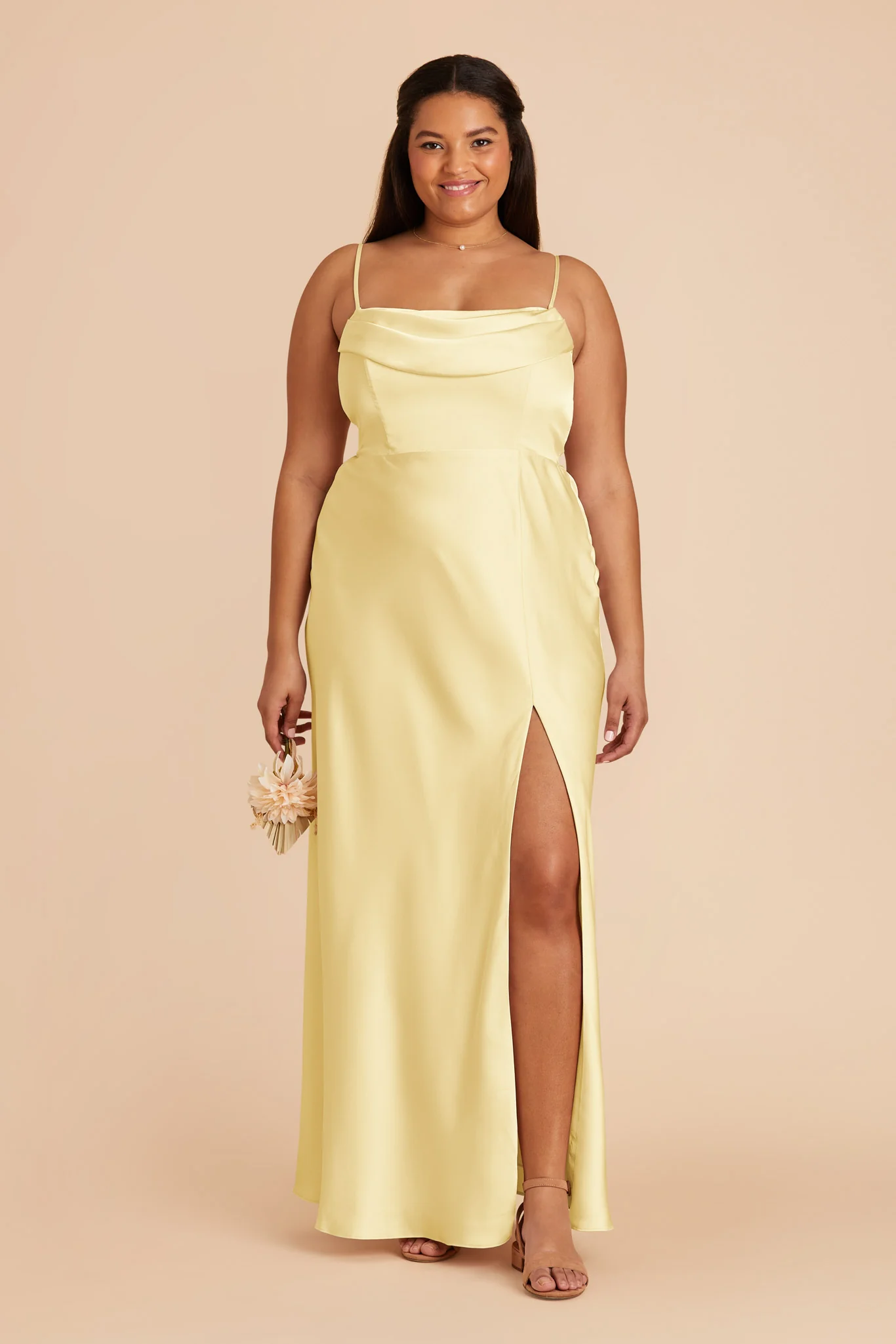 Matte Satin Lemon Sorbet Dress - XNAUWBI