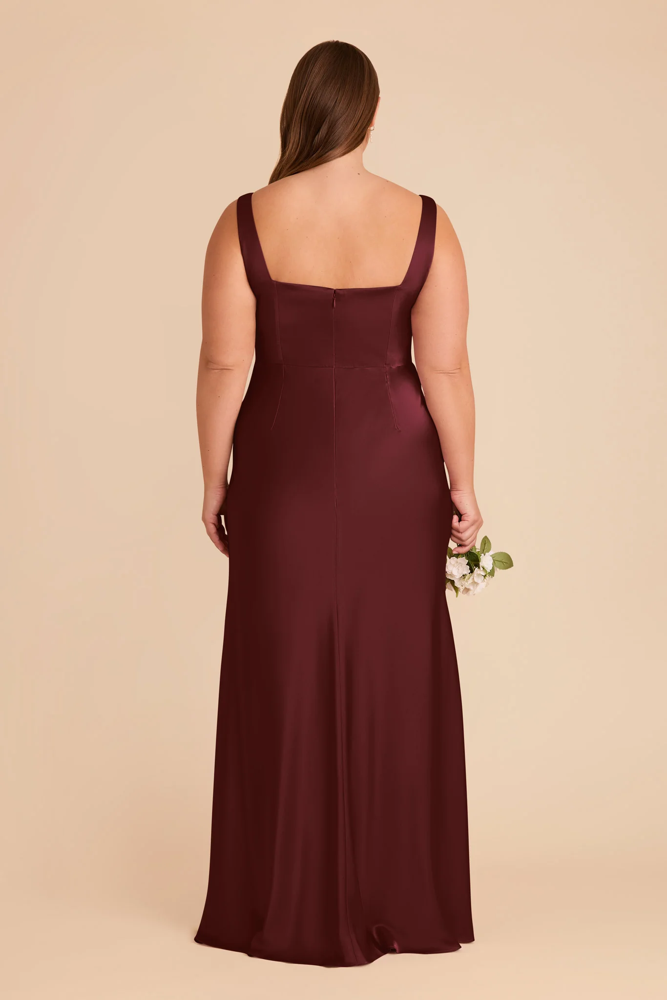 Matte Satin Cabernet Dress - XNAUWBI