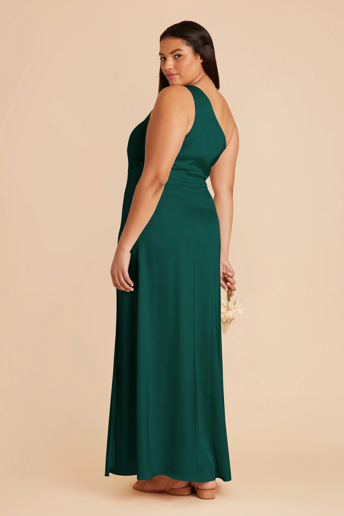 Matte Satin Emerald Dress - XNAUWBI