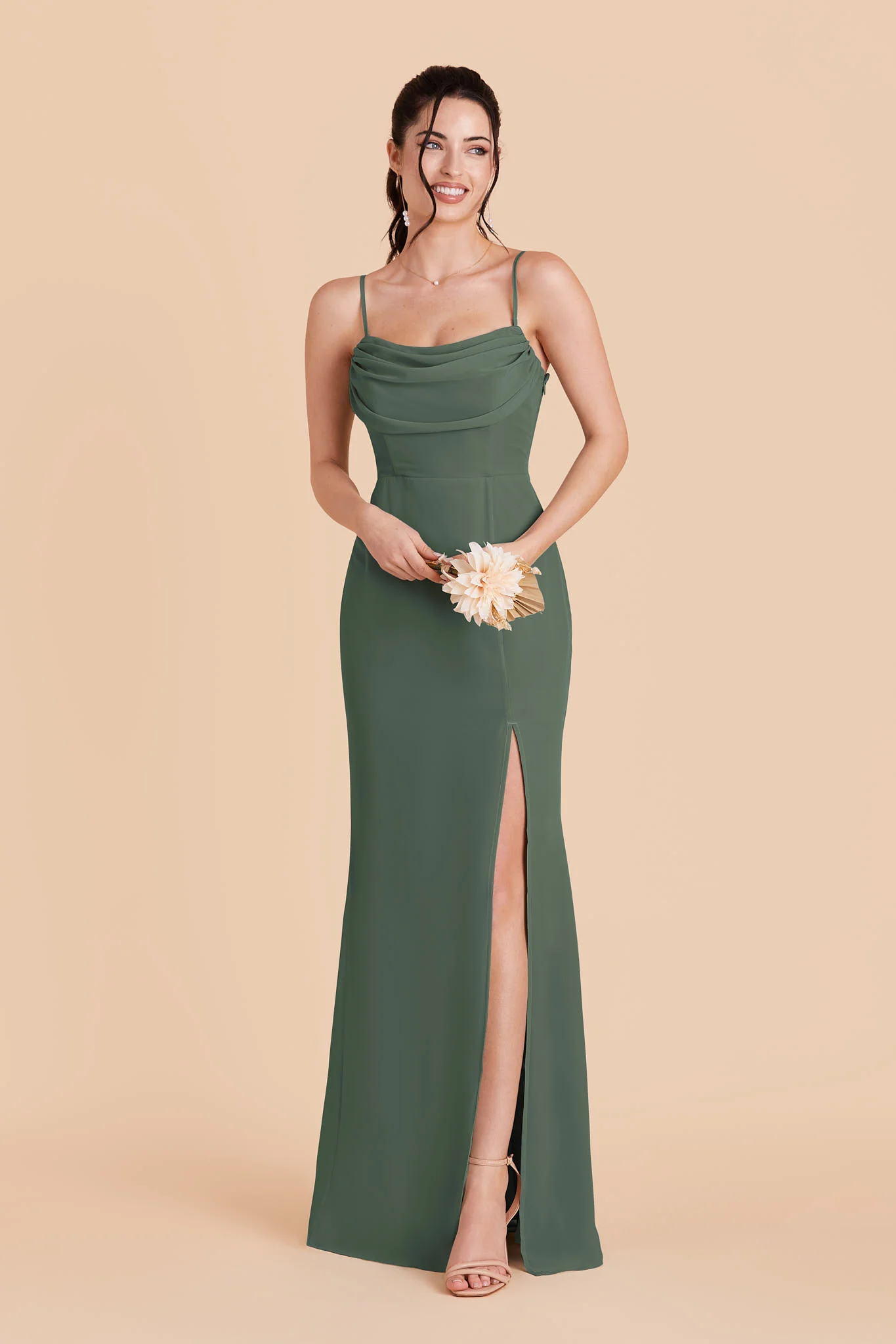 Chiffon Eucalyptus Dress - XNAUWBI