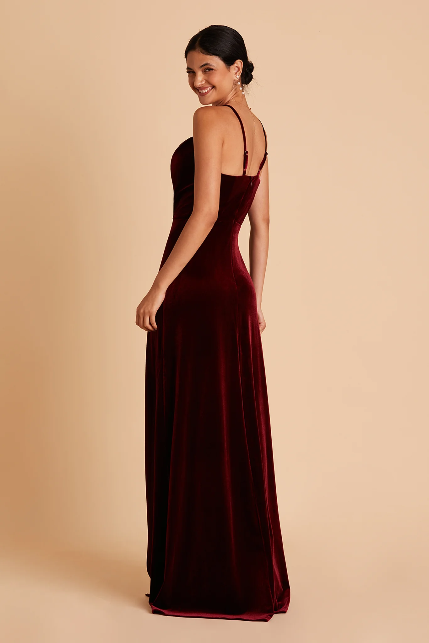 Velvet Cabernet Dress - XNAUWBI