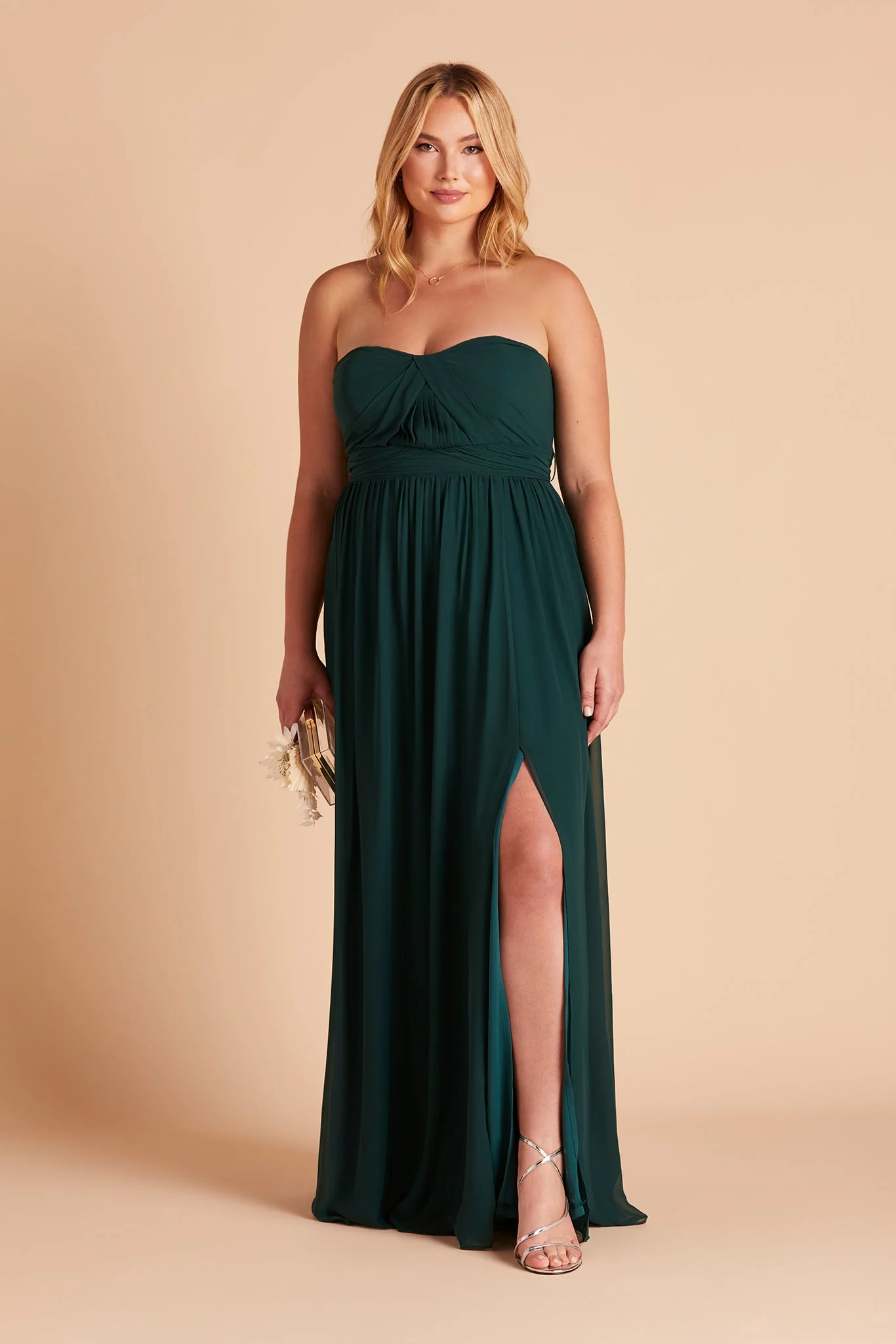 Chiffon Emerald Dress - XNAUWBI