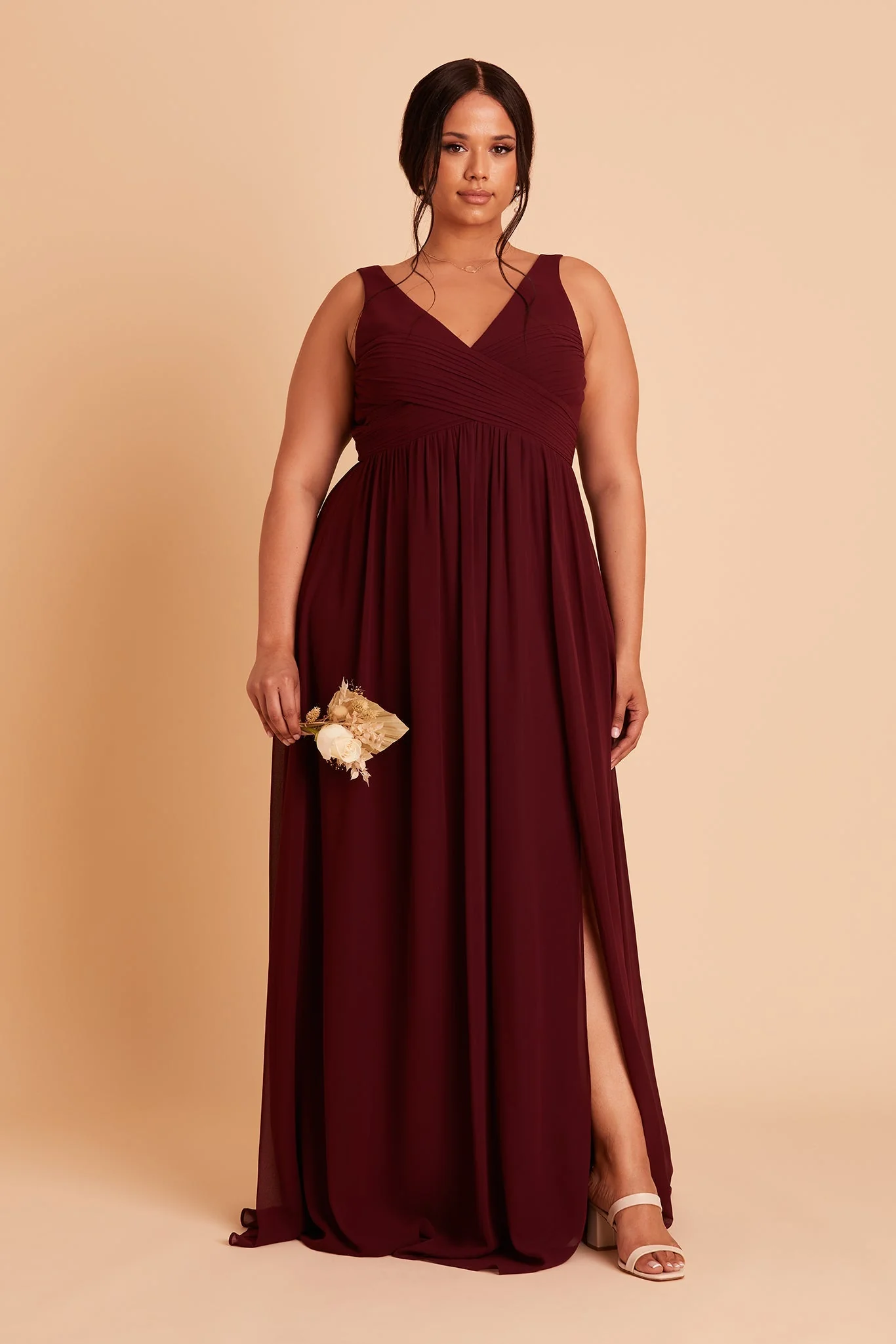 Chiffon Cabernet Dress - XNAUWBI