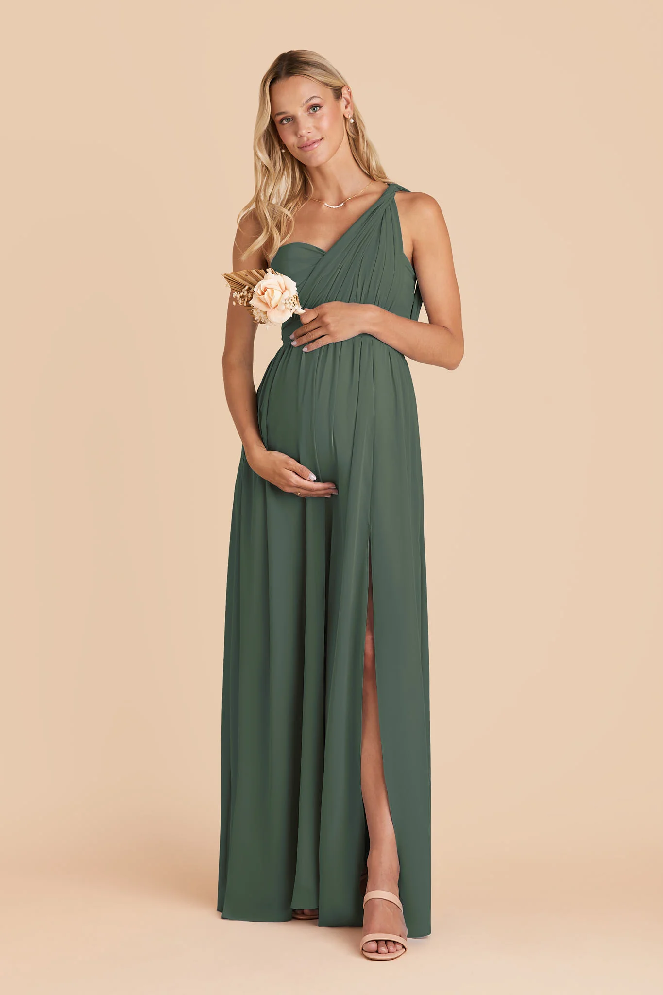 Chiffon Eucalyptus Dress - XNAUWBI