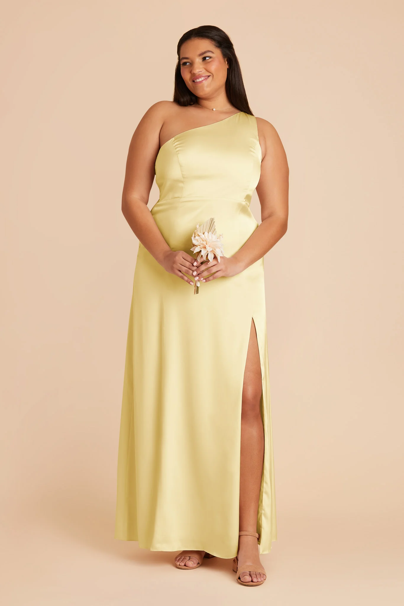 Matte Satin Lemon Sorbet Dress - XNAUWBI