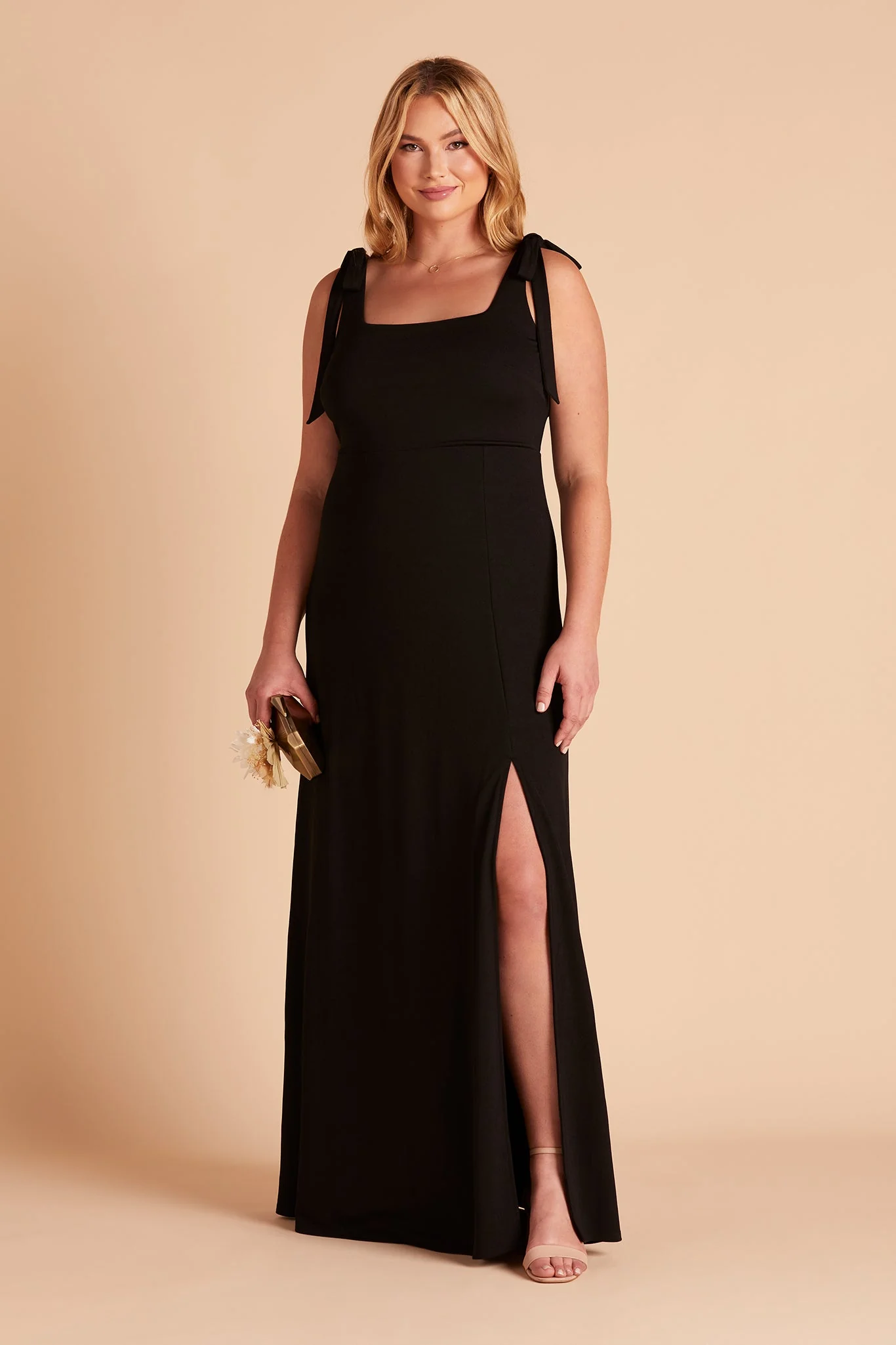 Crepe Black Dress - XNAUWBI