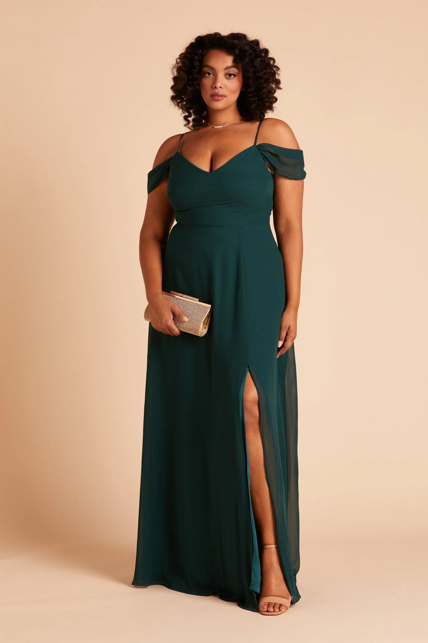 Chiffon Emerald Dress - XNAUWBI