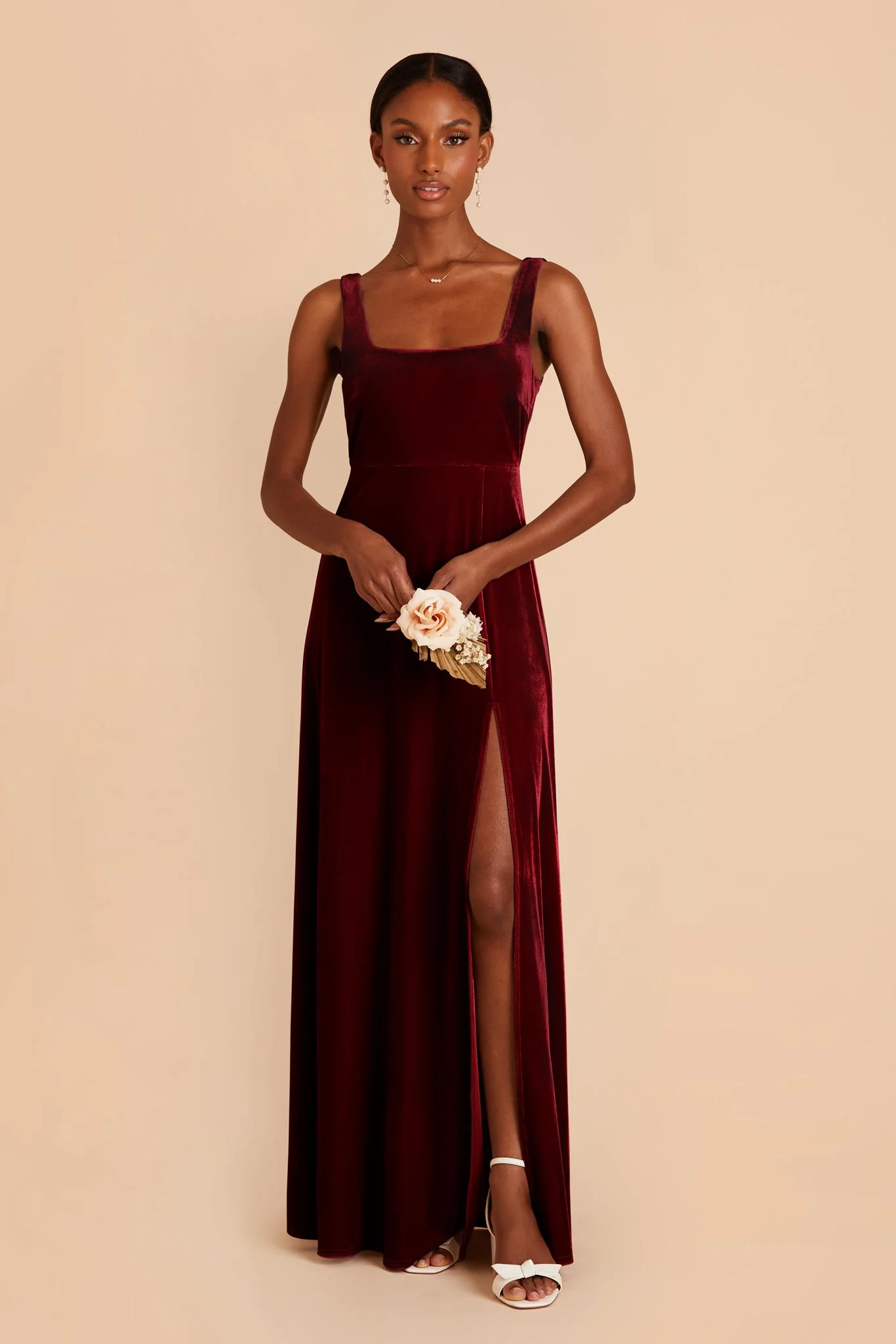 Velvet Cabernet Dress - XNAUWBI