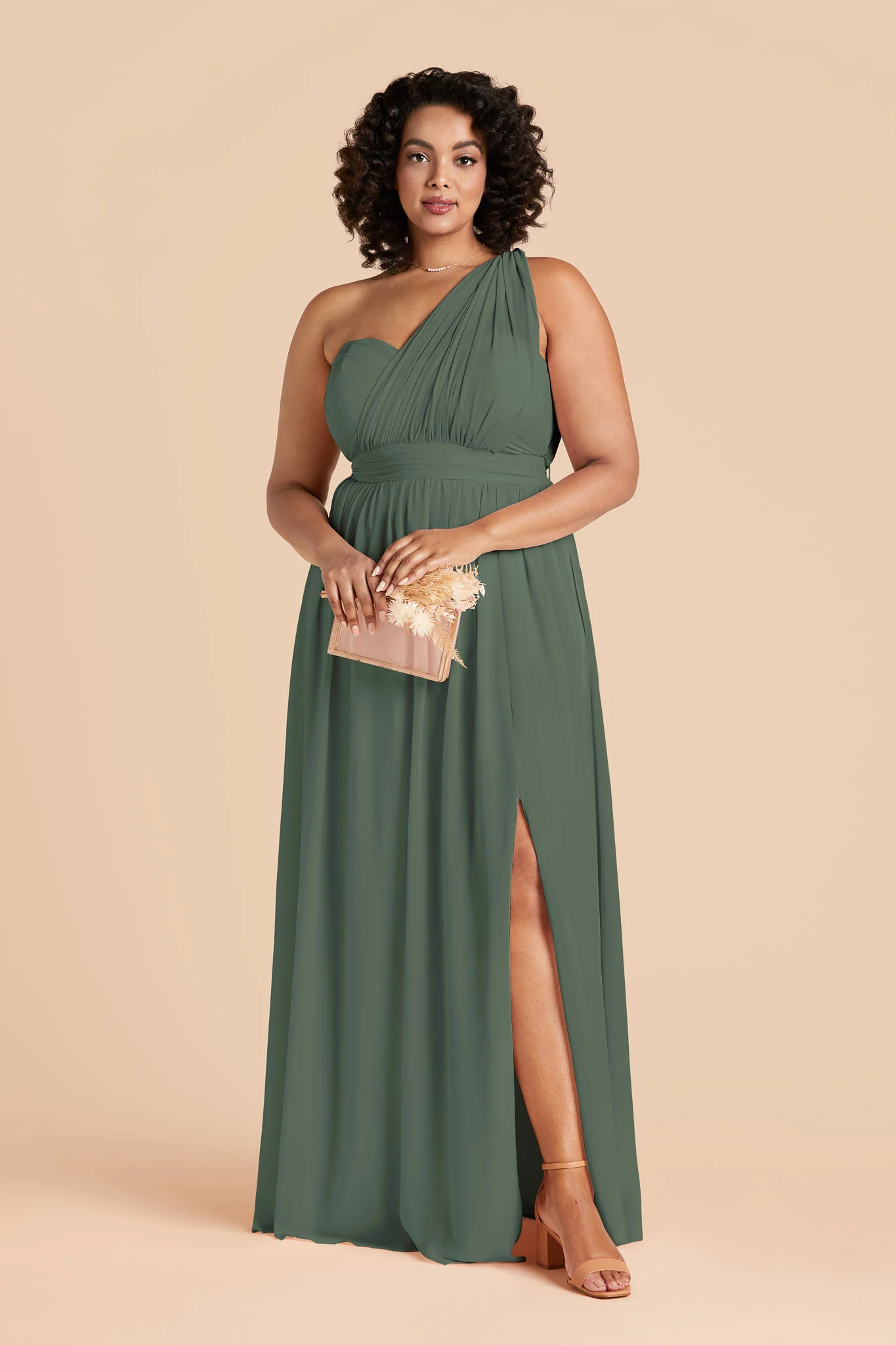 Chiffon Eucalyptus Dress - XNAUWBI