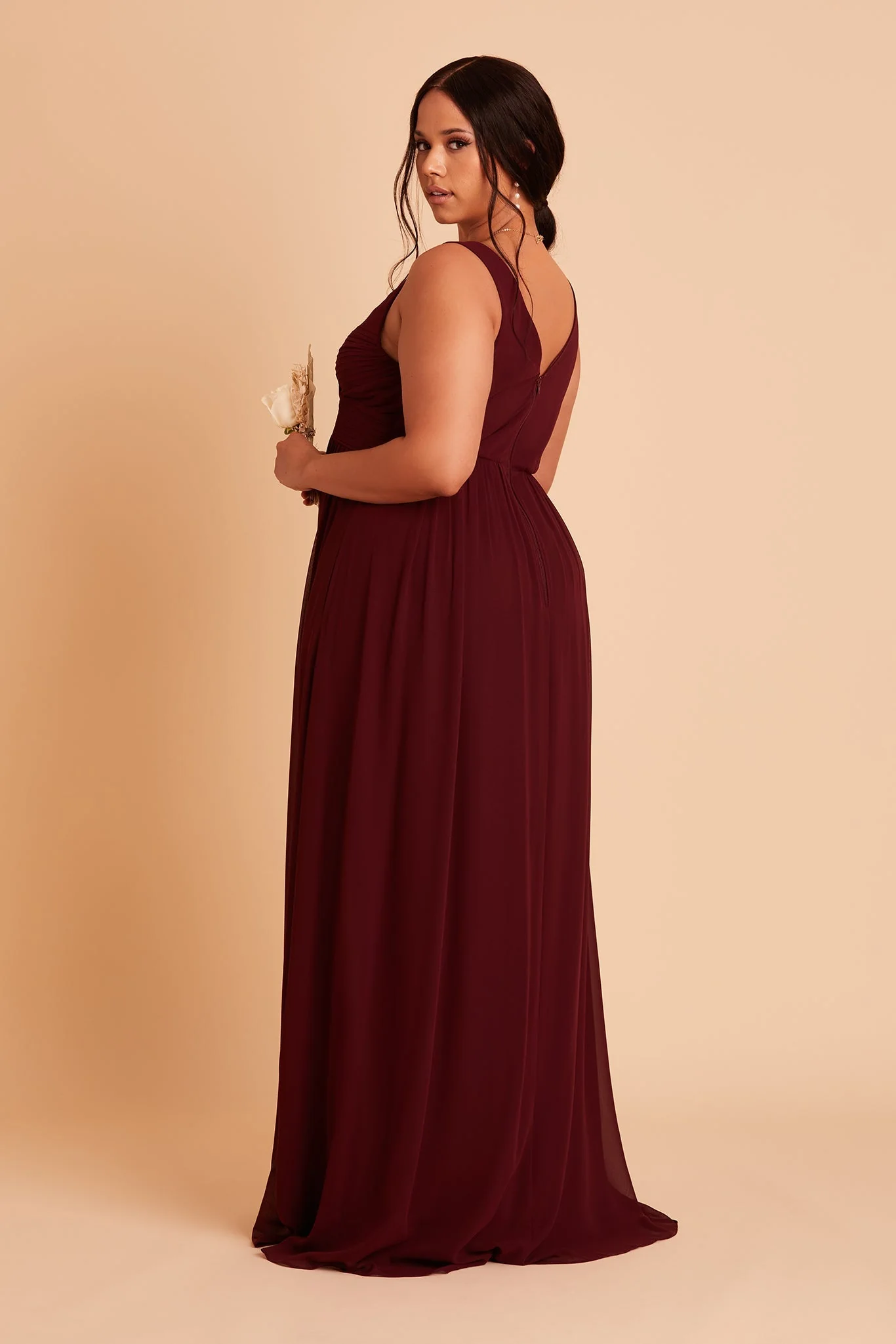 Chiffon Cabernet Dress - XNAUWBI