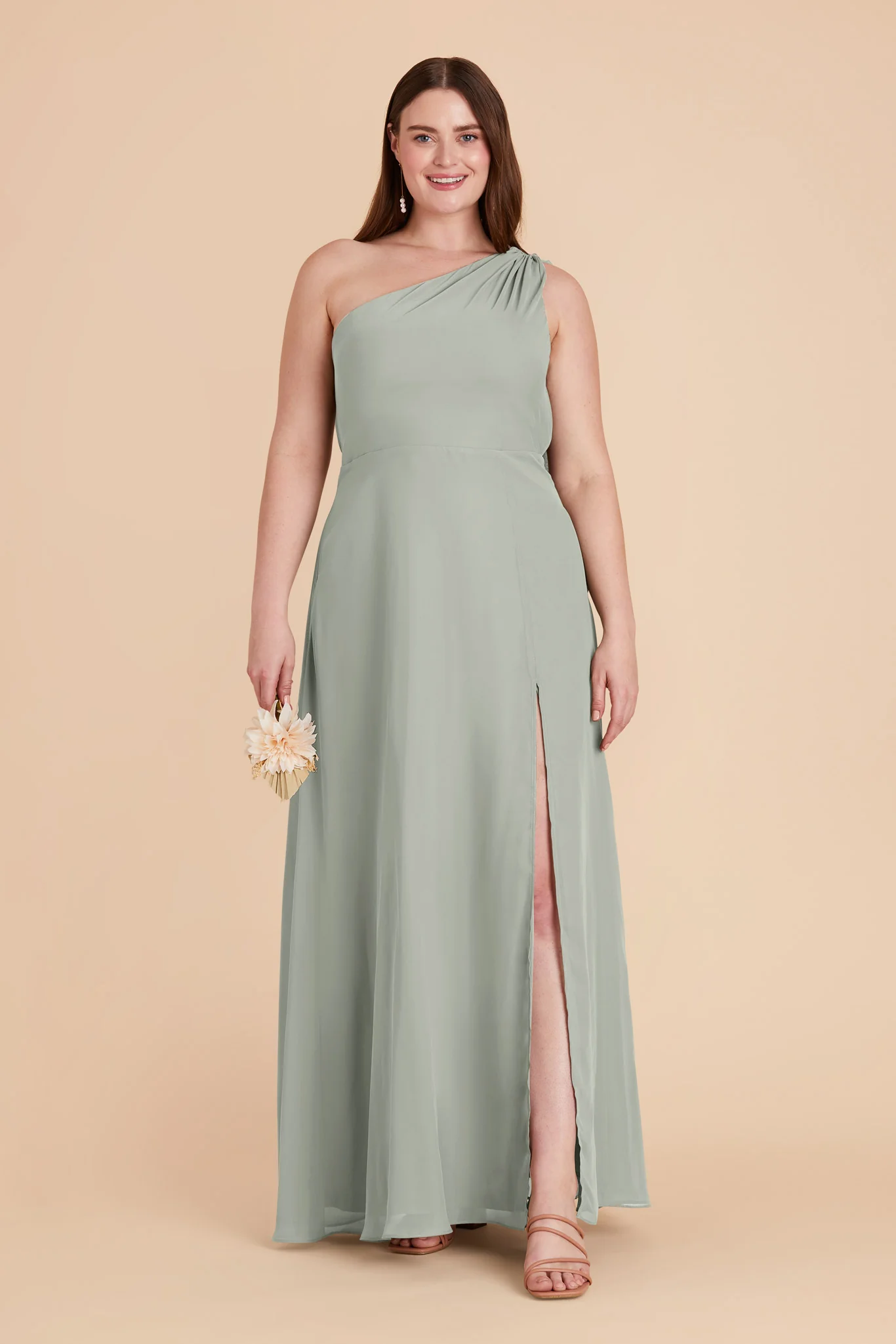 Chiffon Sage Dress - XNAUWBI